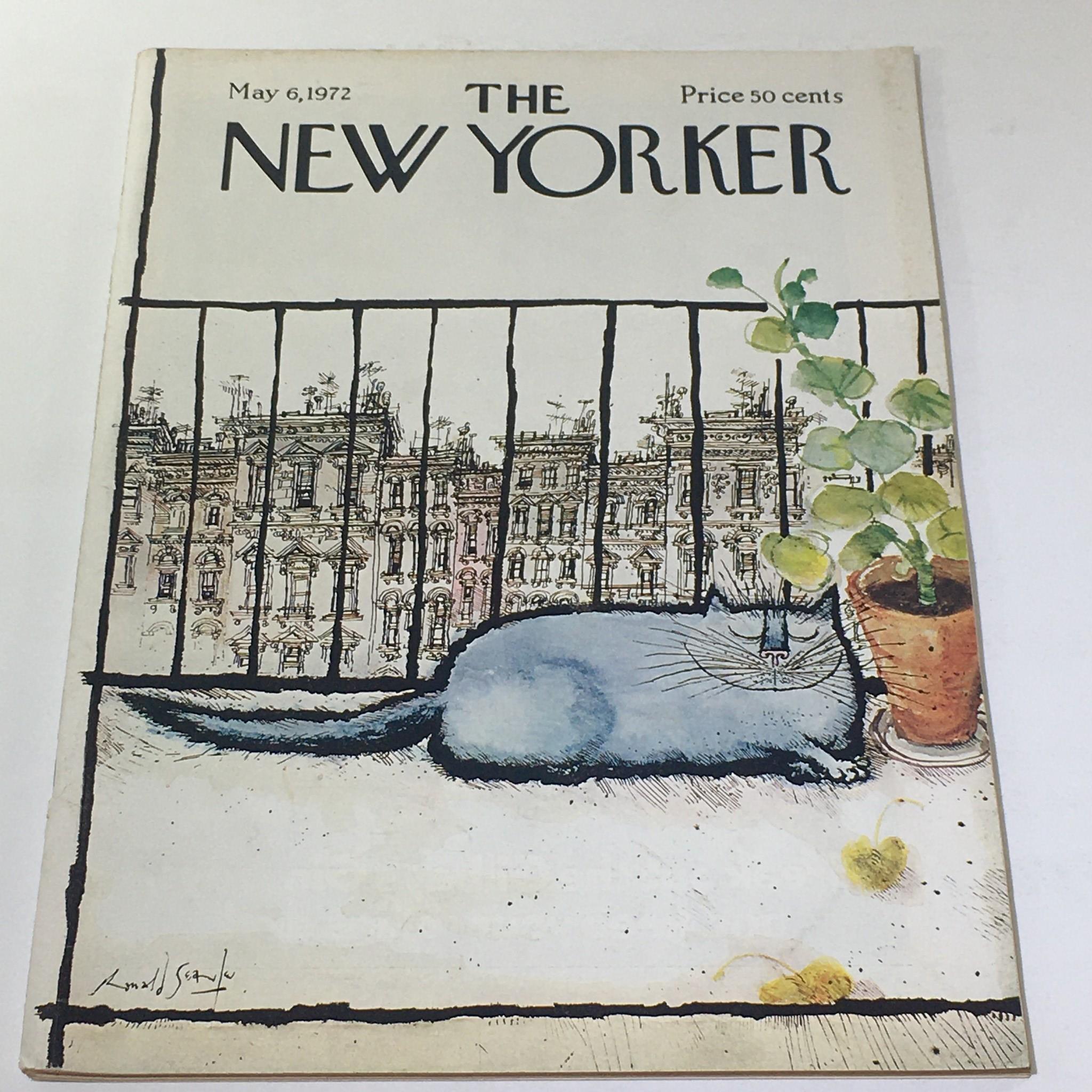 The New Yorker: May 6 1972 - Full Magazine/Theme Cover Ronald Searle