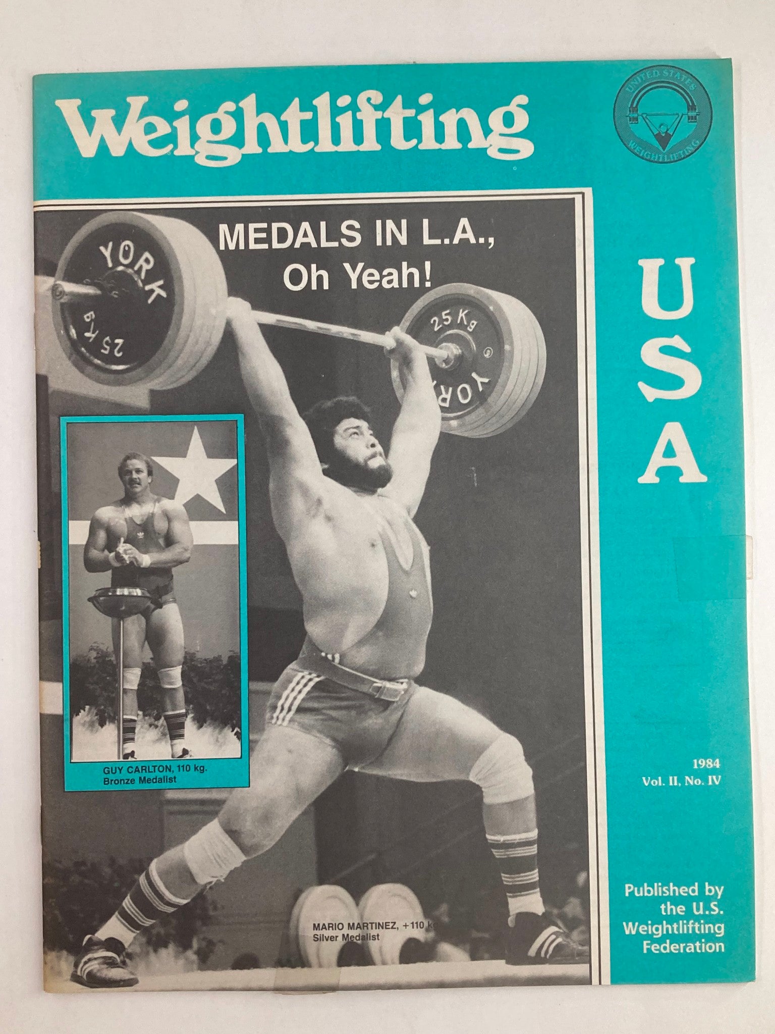 VTG Weightlifting USA Magazine Vol 2 #4 1984 Guy Carlton and Mario Martinez