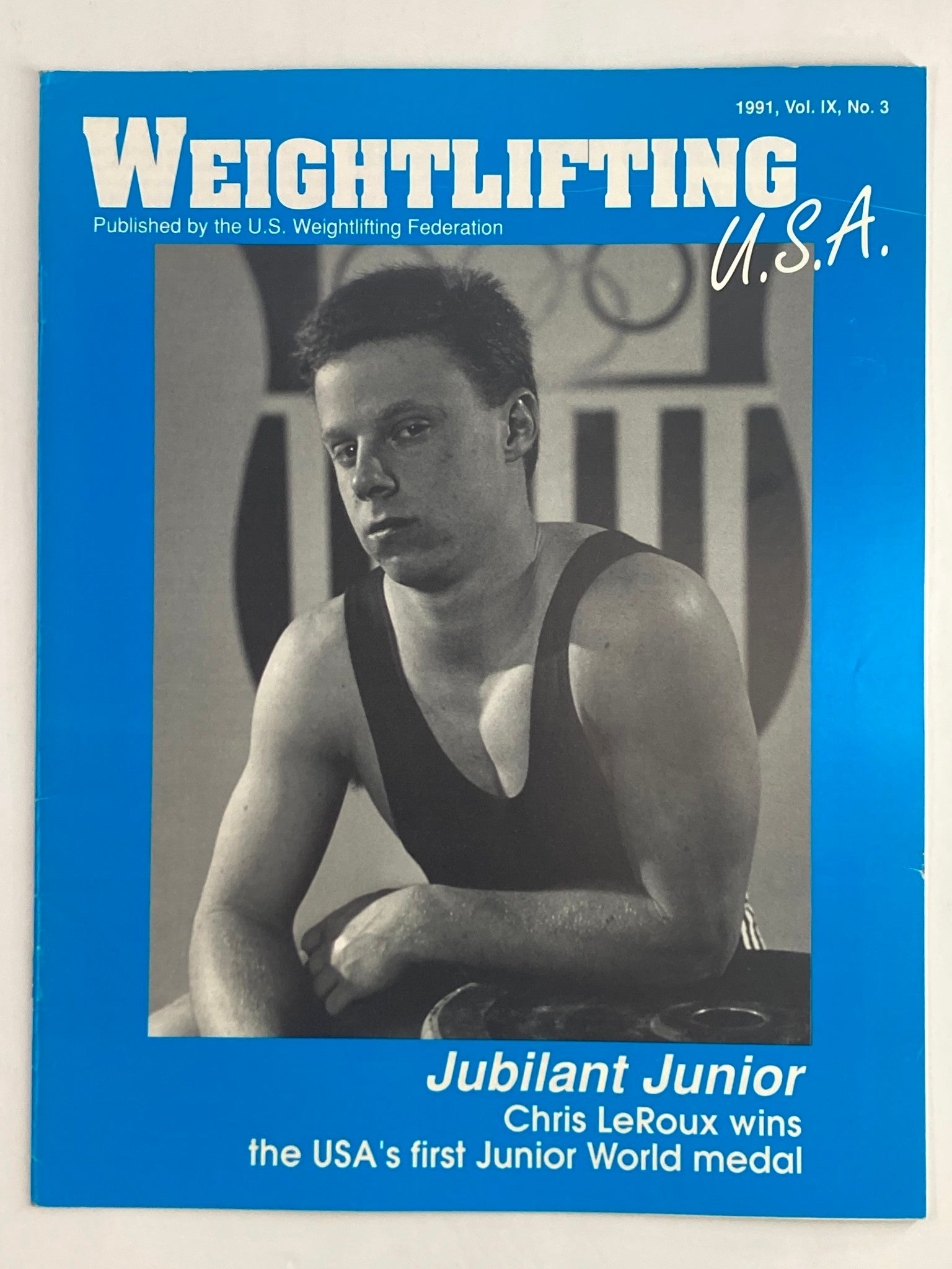 VTG Weightlifting USA Magazine Vol 9 #3 1991 Chris LeRoux Jubilant Junior