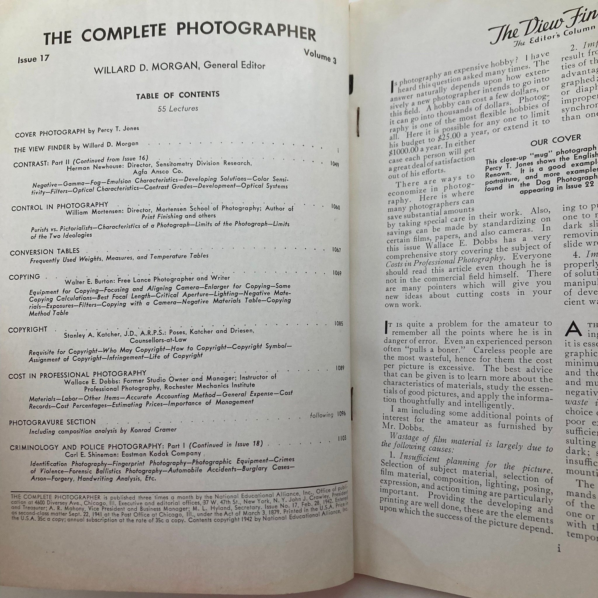 The Complete Photographer Magazine February 28 1942 Control Photography No Label