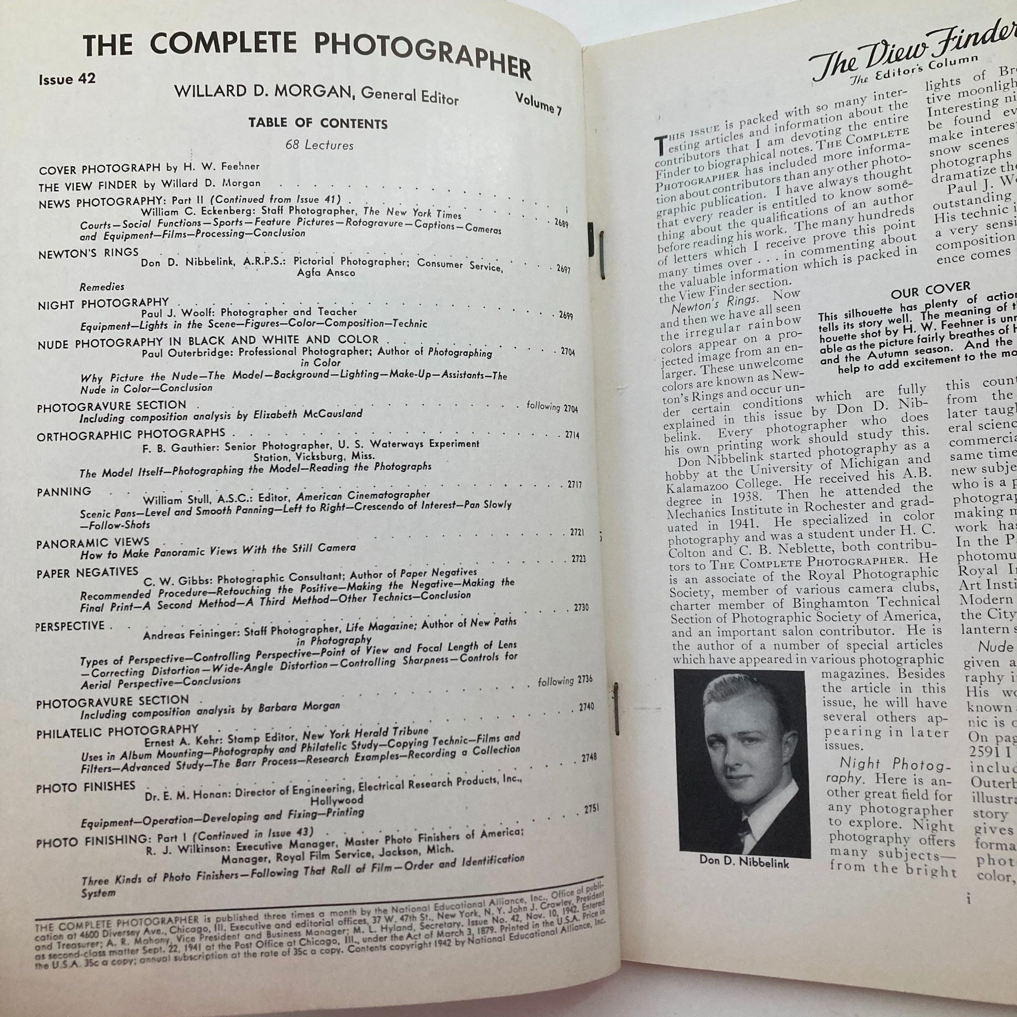 The Complete Photographer Magazine November 10 1942 Newton's Rings No Label