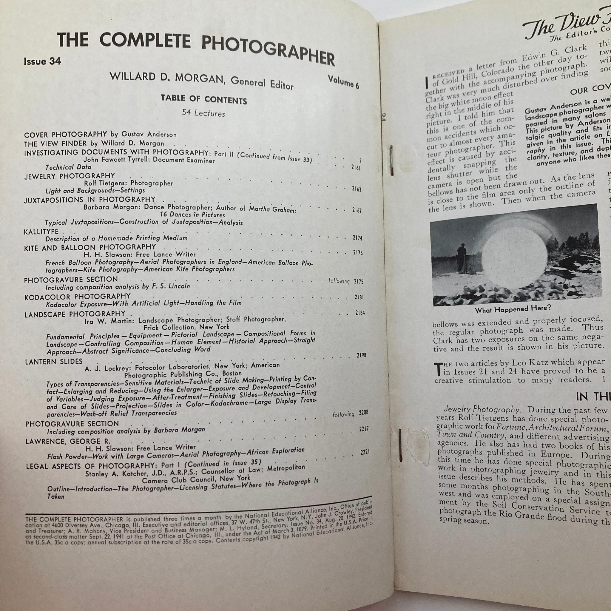 The Complete Photographer Magazine August 20 1942 Lantern Slides No Label