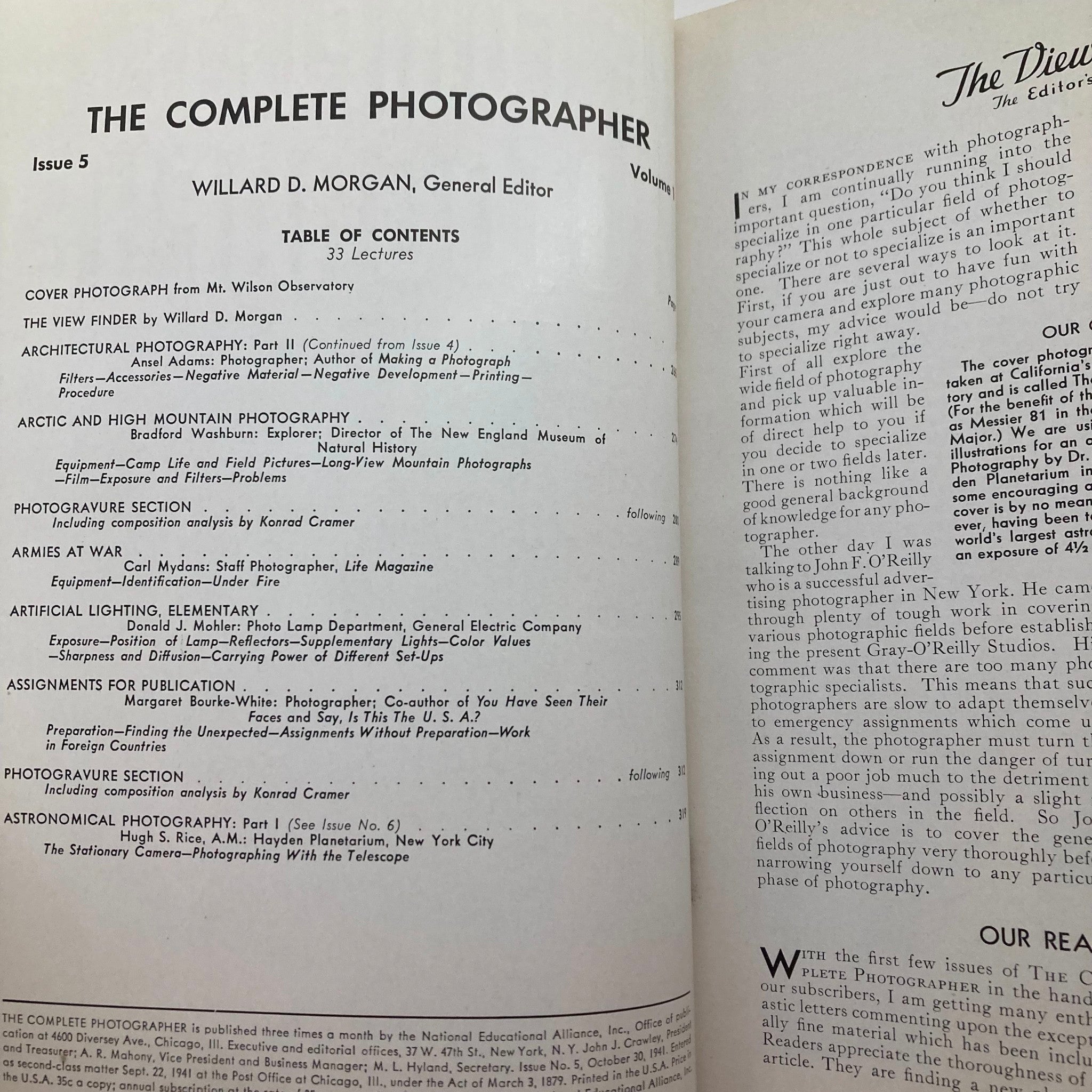 The Complete Photographer Magazine October 30 1941 Armies at War No Label