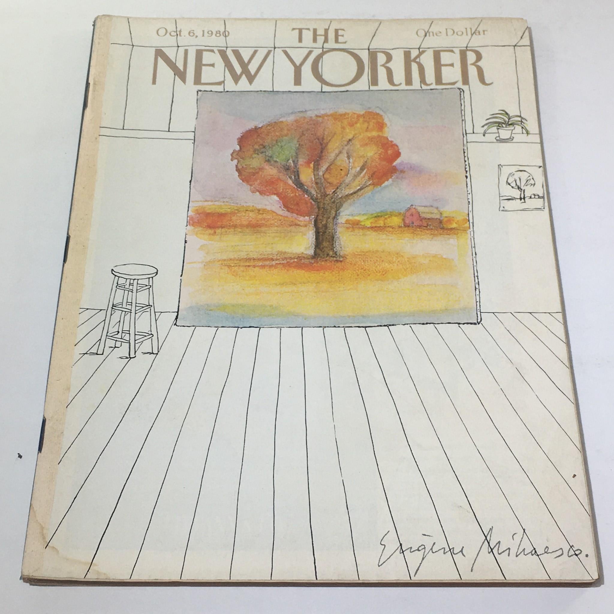 The New Yorker: October 6 1980 Full Magazine/Theme Cover Eugene Miahesco