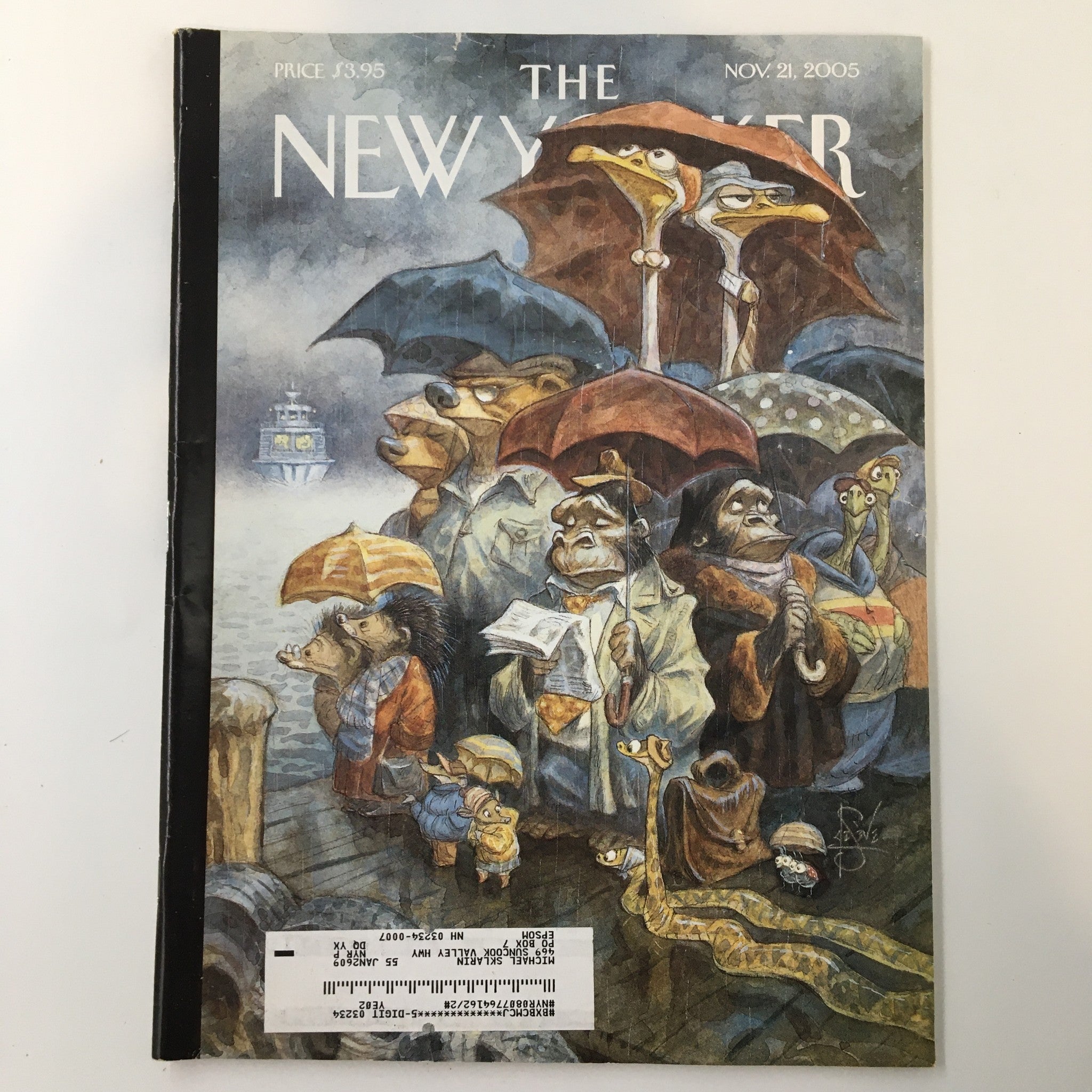 The New Yorker Full Magazine November 21 2005 Two by Two by Peter de Seve