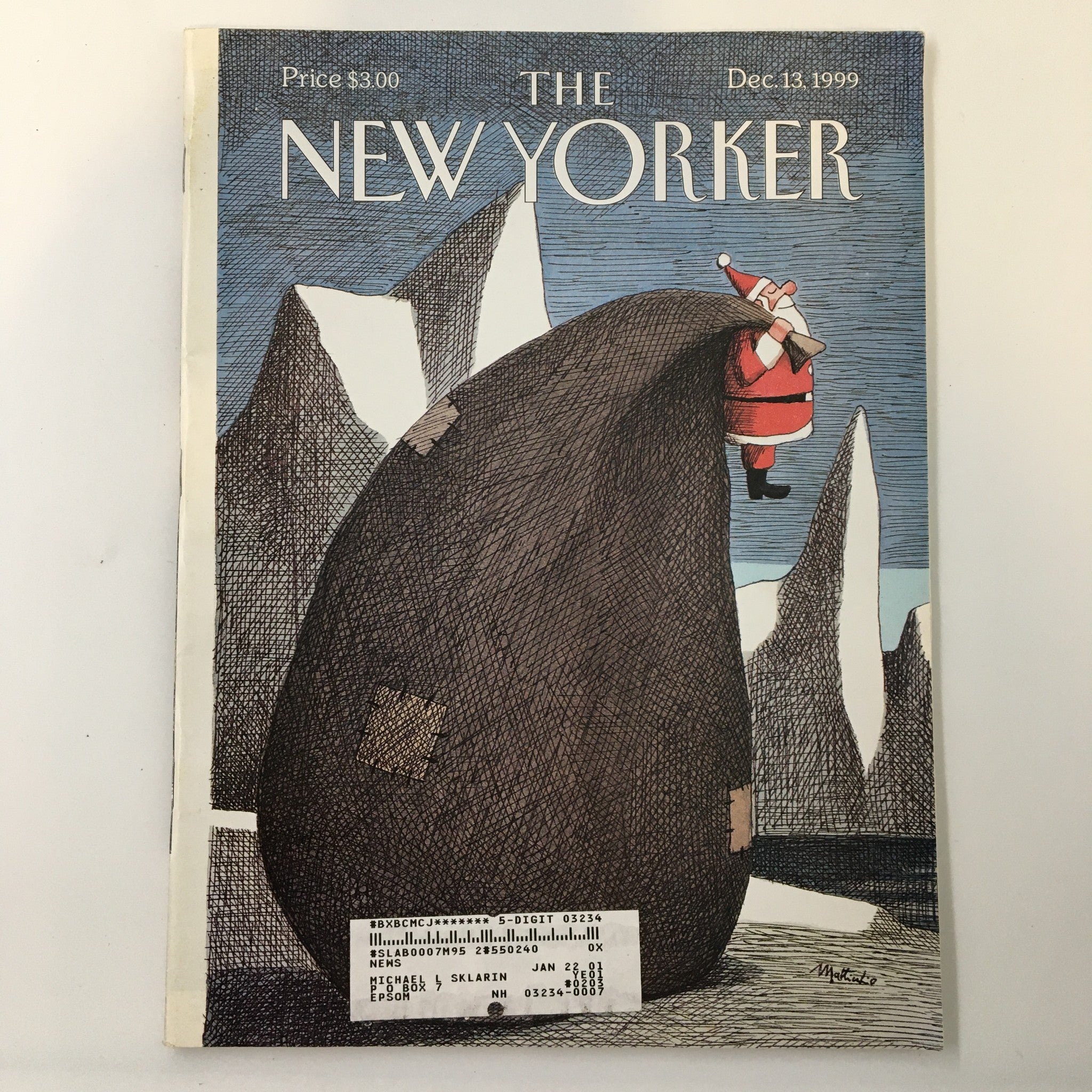 The New Yorker Full Magazine December 13 1999 The Big Bag by Franco Mattichio