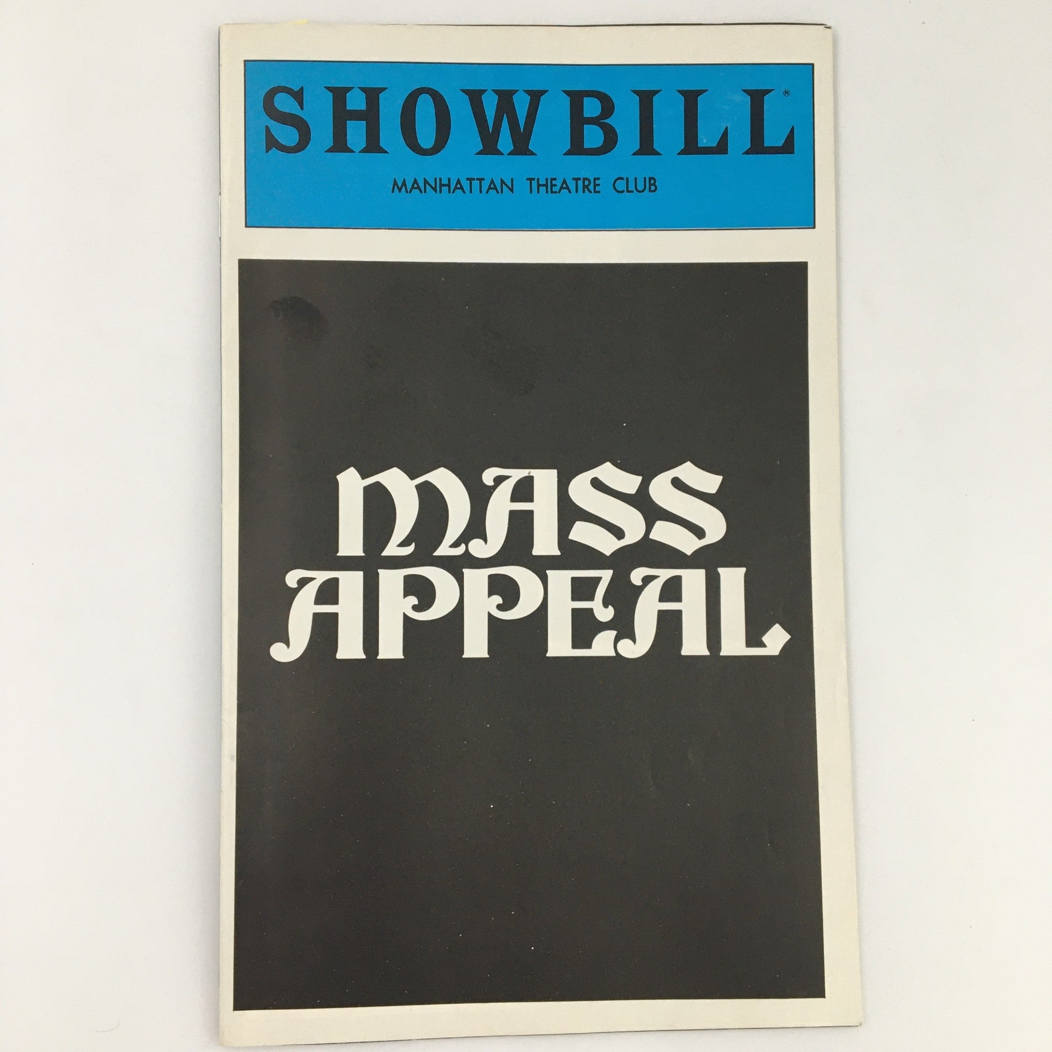 1980 Showbill Manhattan Theatre Club 'Mass Appeal' Milo O'Shea, Eric Roberts