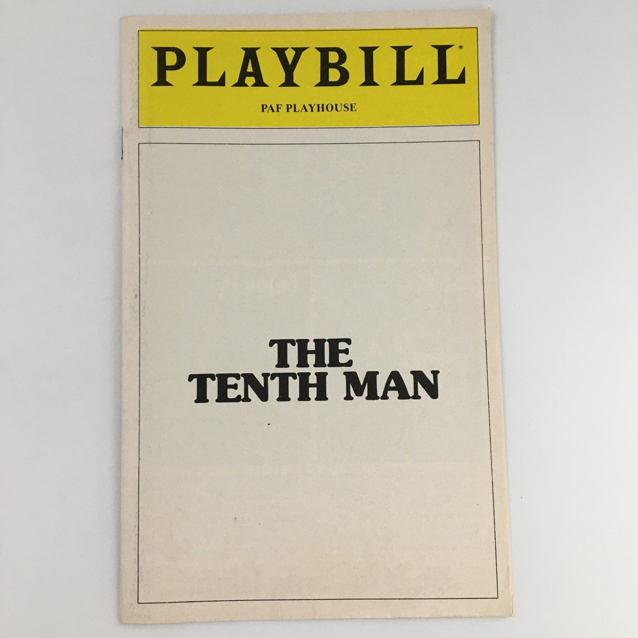 1980 Playbill PAF Playhouse 'The Tenth Man' Hy Anzell, George Axler, Bob Bella