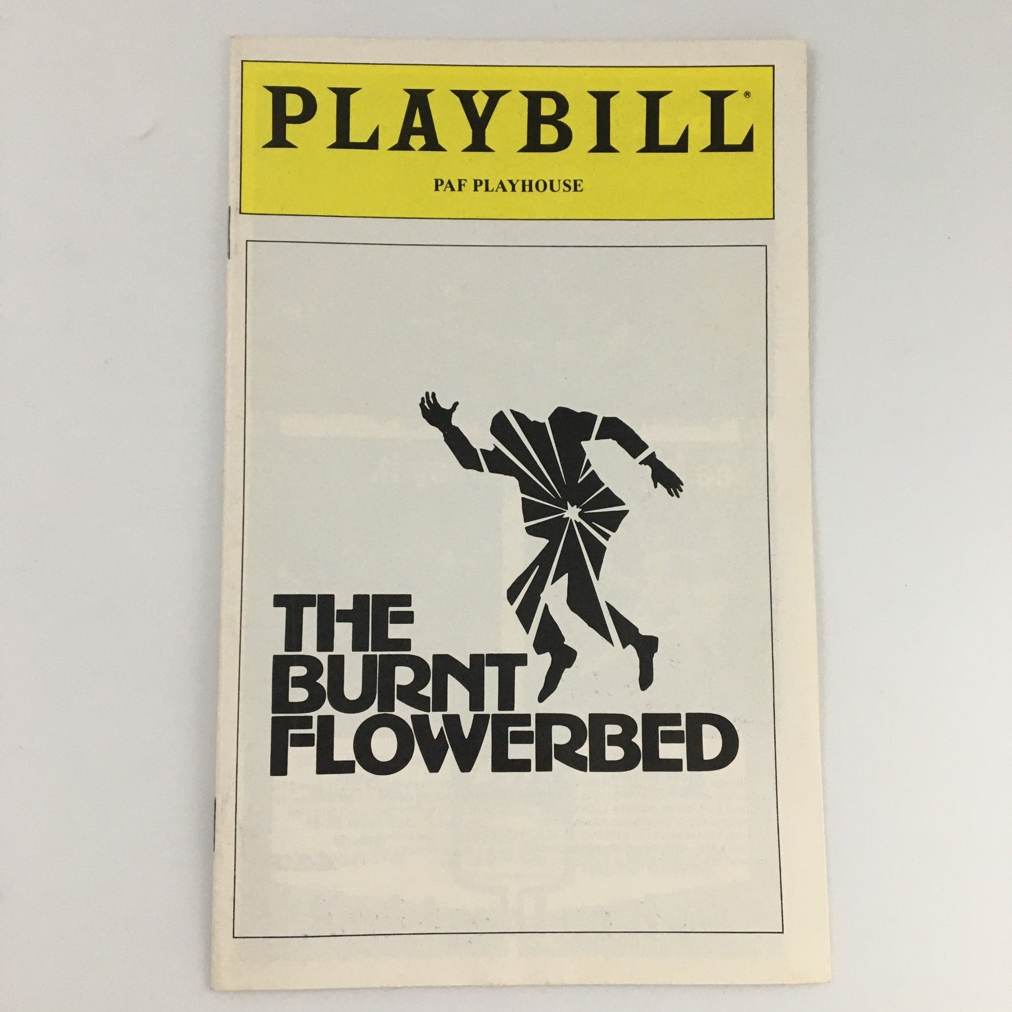 1980 Playbill PAF Playhouse 'The Burnt Flowerbed' Victor Argo, George Lloyd