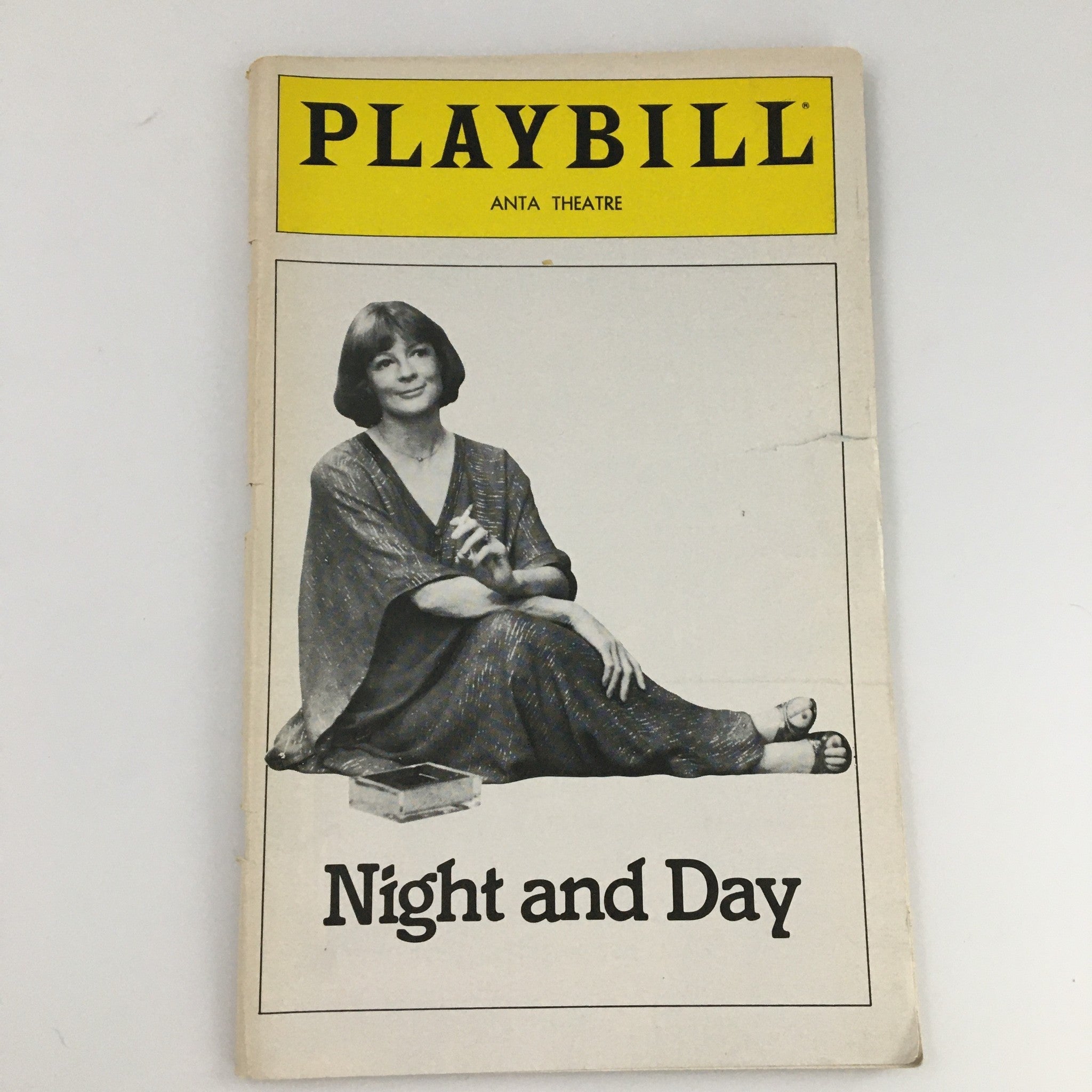 1980 Playbill Anta Theatre 'Night and Day' Maggie Smith, Larr Riley, T.J. Scott