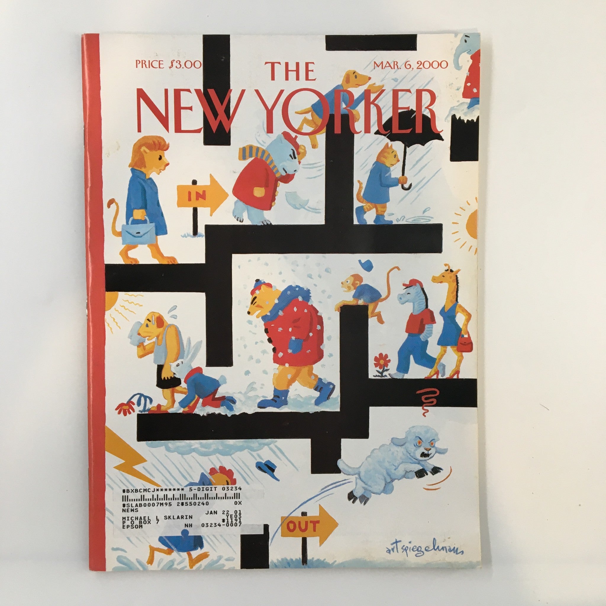 The New Yorker Full Magazine March 6 2000 Out Like A Lamb by Art Spiegelman