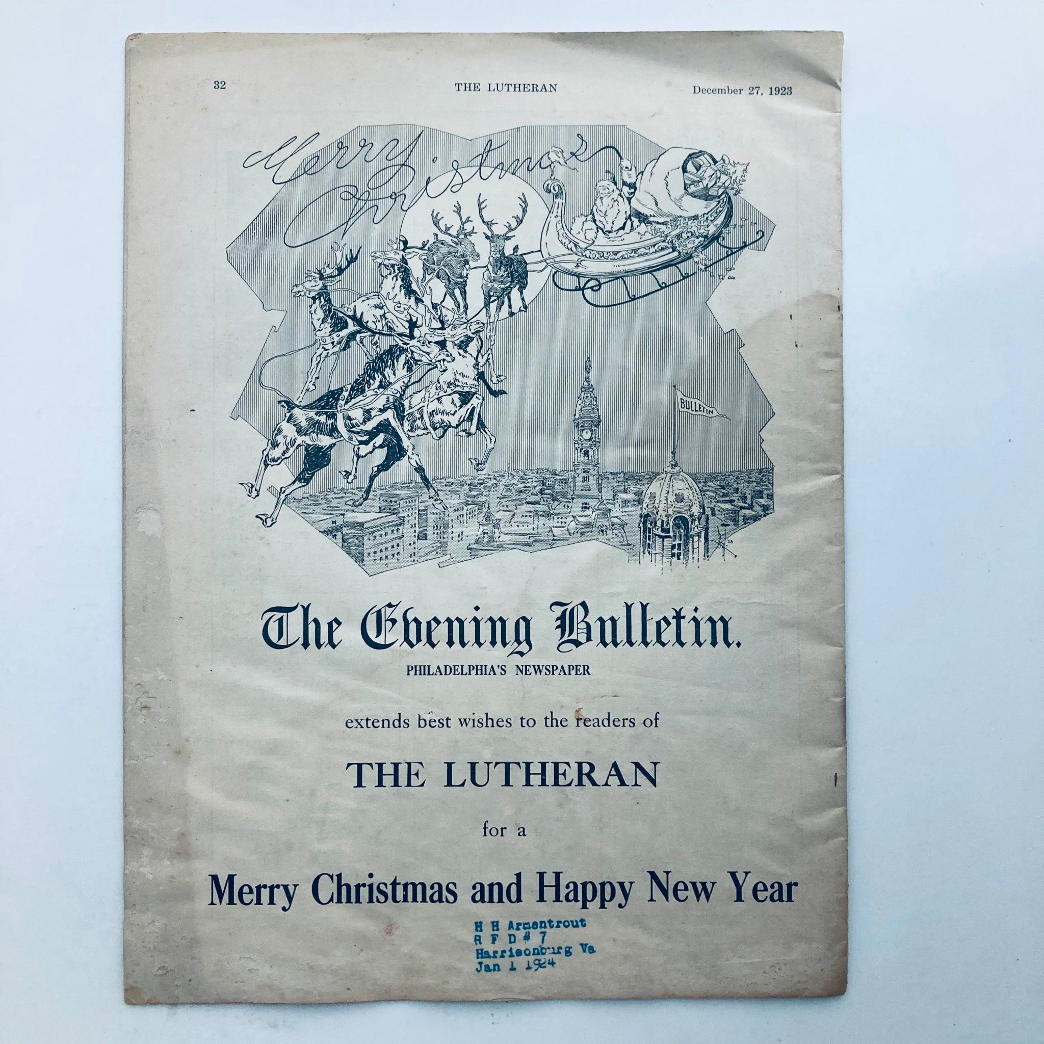 VTG The Lutheran Magazine December 27 1923 Vol 6 No. 13 The Budget Dollar