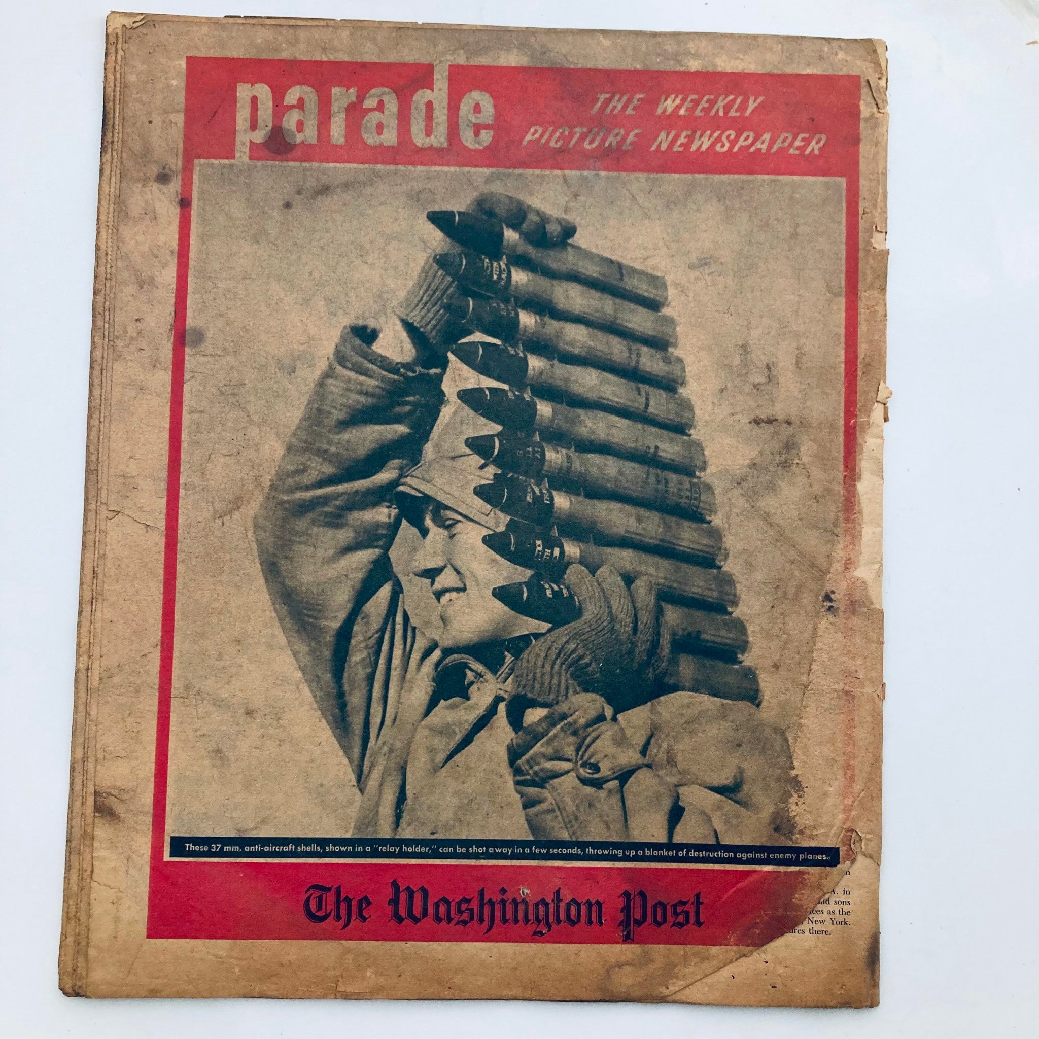 Parade Newspaper Magazine WA Post March 8 1942 Washington Secretary No Label