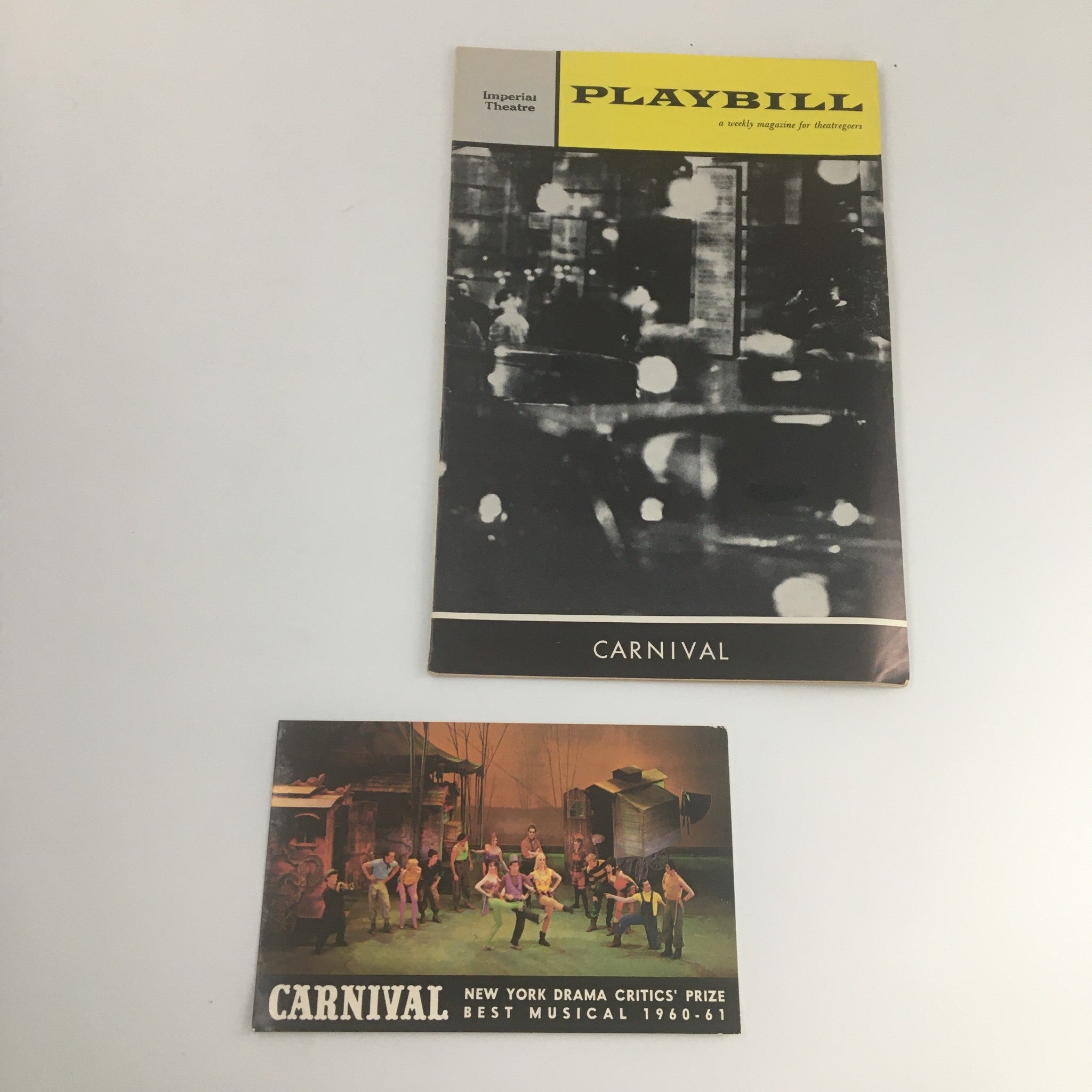 1962 Playbill Imperial Theatre 'Carnival' Susan Watson, Jerry Orbach Rudy Tronto