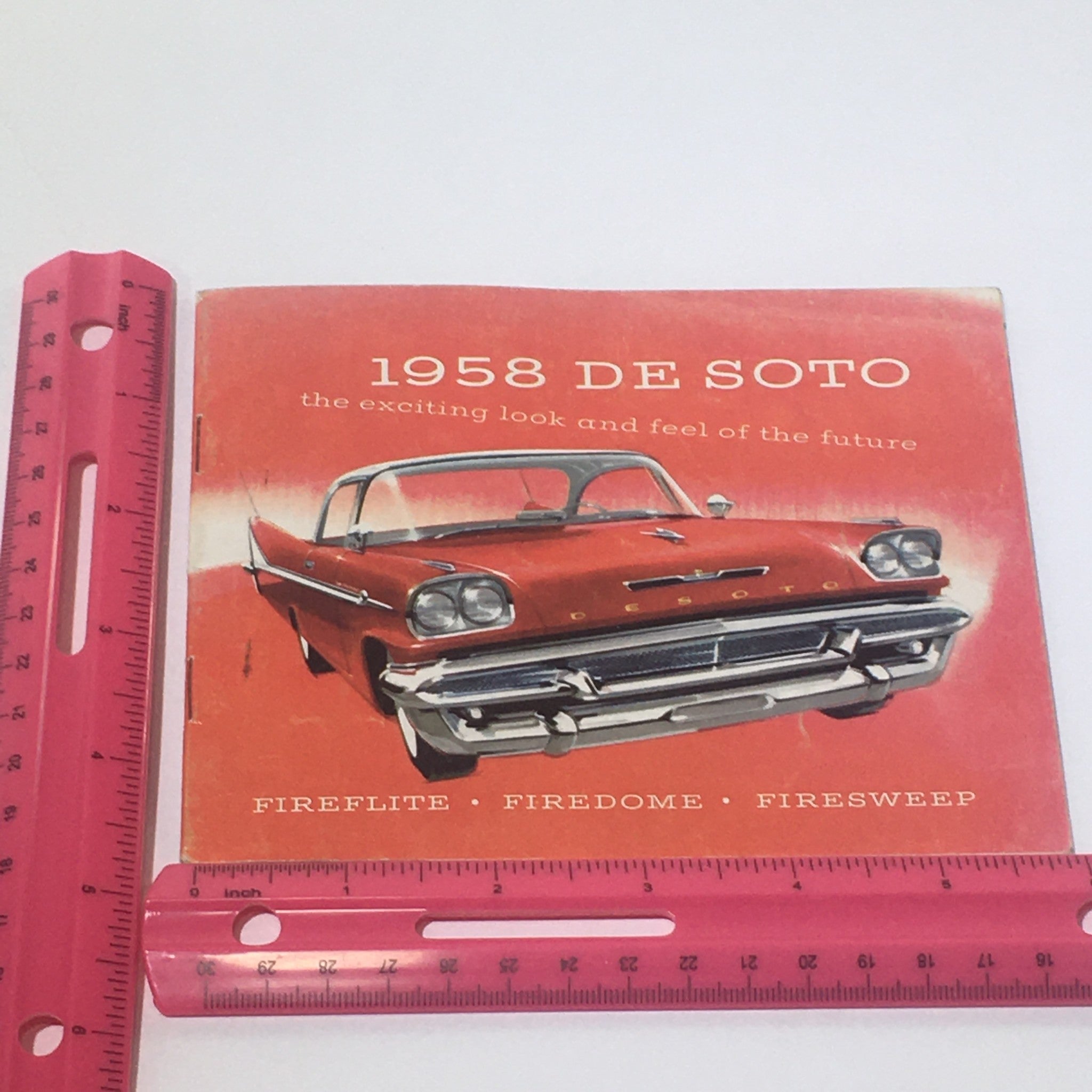 Vintage 1958 De Soto Fireflite-Firedome-Firesweep 4-Door Sportsman Car Catalog