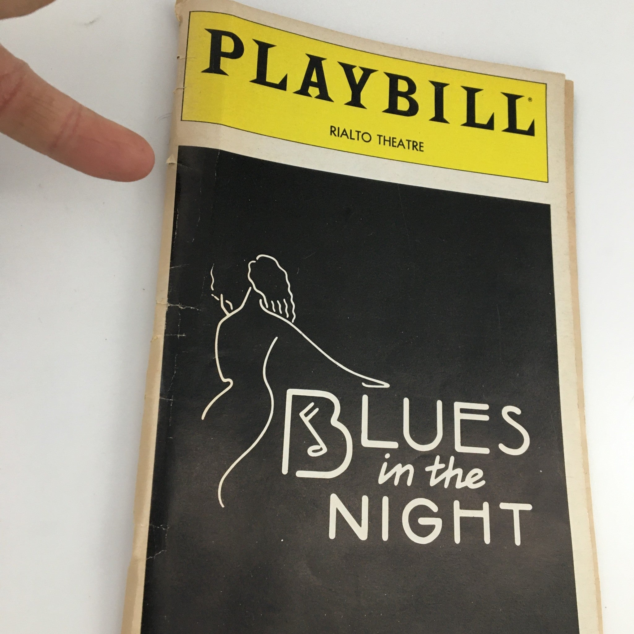 1982 Playbill Rialto Theatre 'Blue in the Night' Leslie Uggams, Jean Du Shon