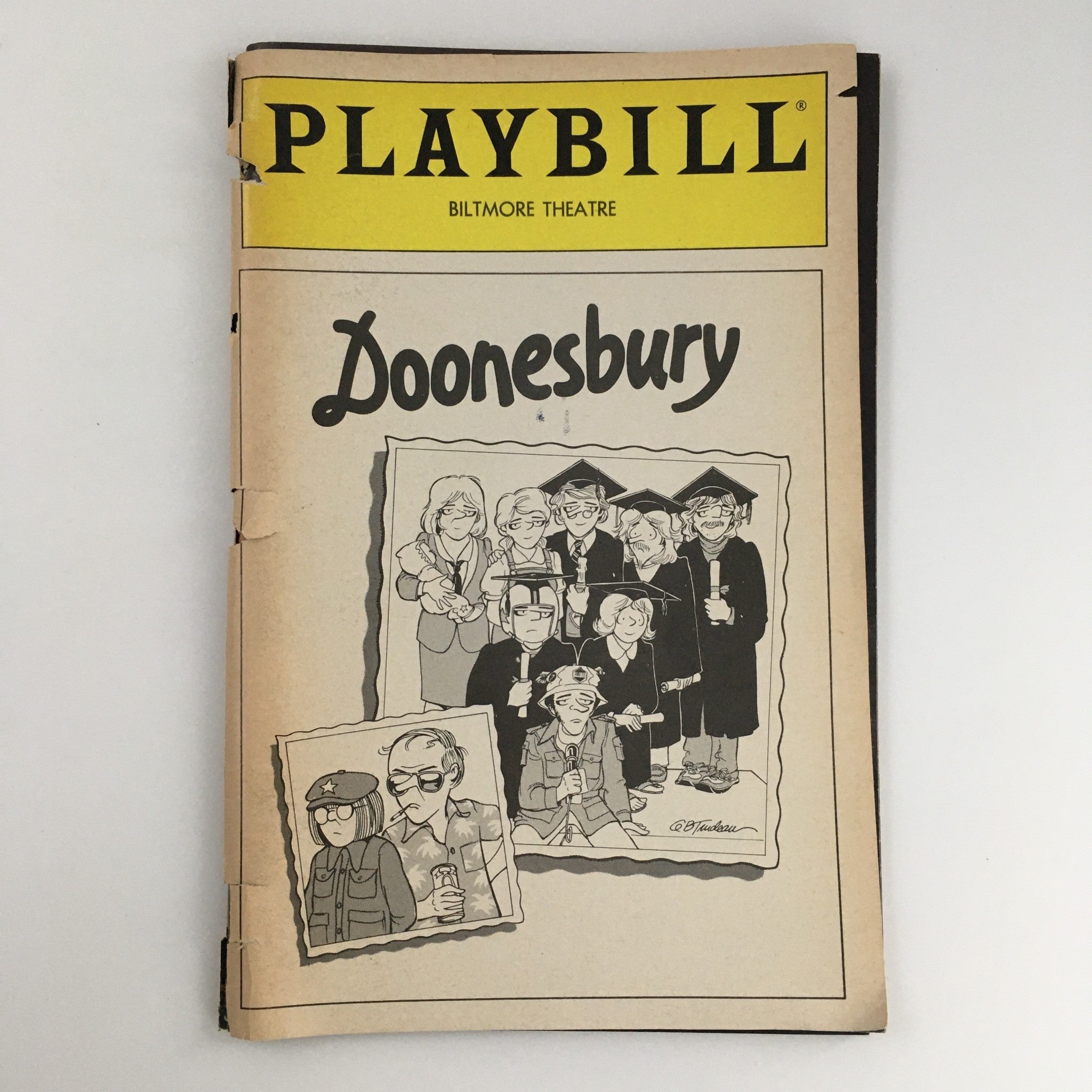 1983 Playbill Biltmore Theatre 'Doonesbury' Barbara Andres, Mark Linn-Baker