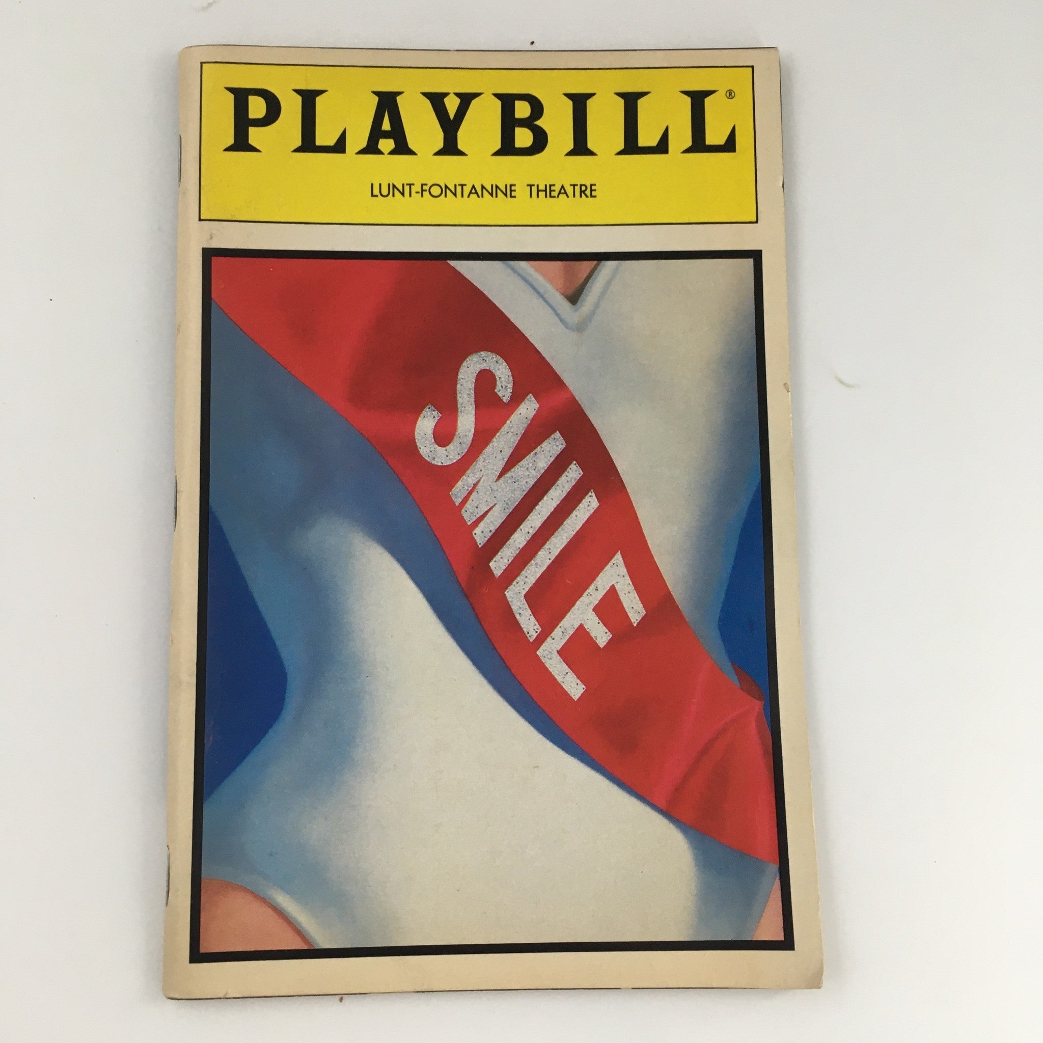 1986 Playbill Lunt-Fontanne Theatre 'Smile' Lawrence Gordon, Richard M. Kagan