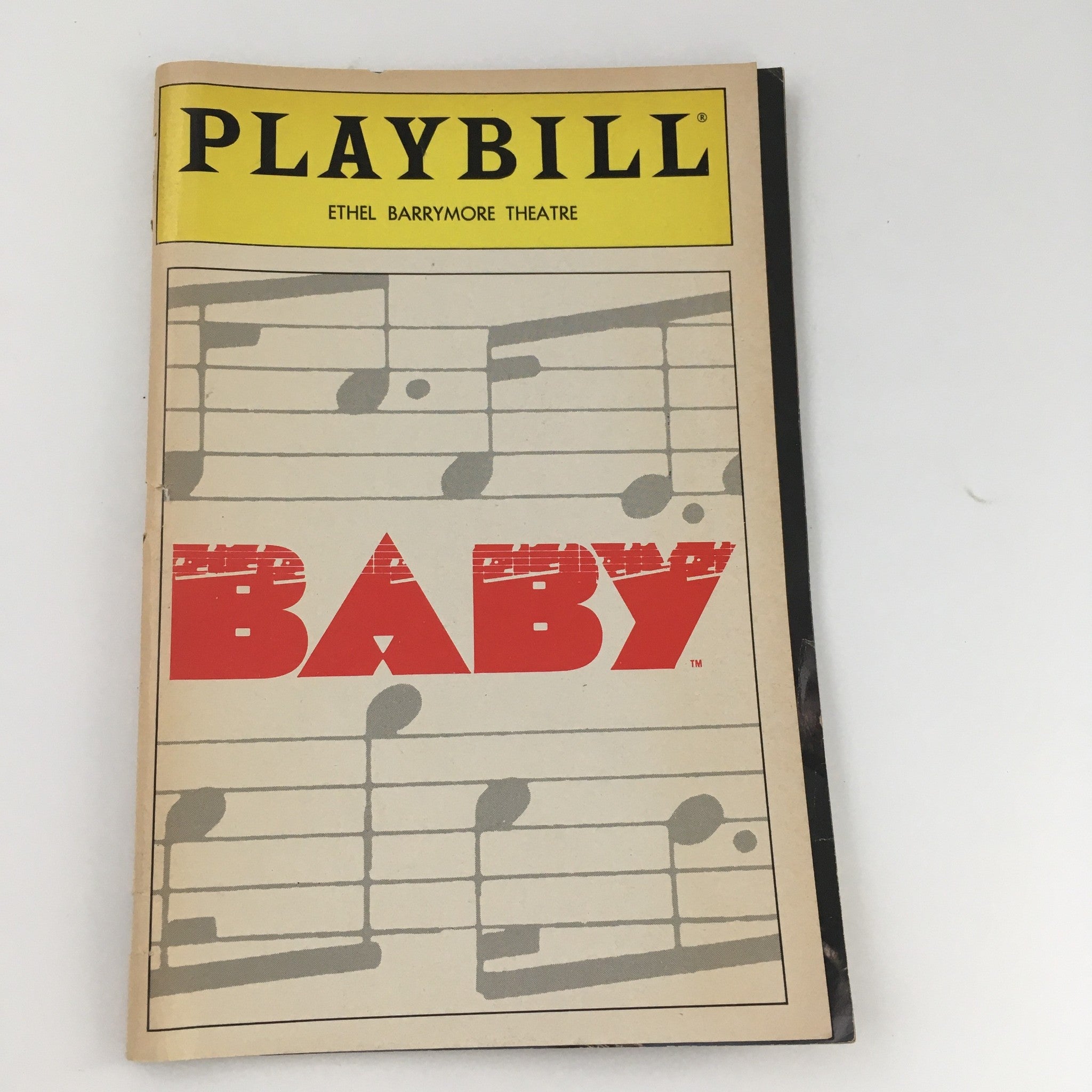 1986 Playbill Ethel Barrymore Theatre 'Baby' Liz Callaway, James Congdon