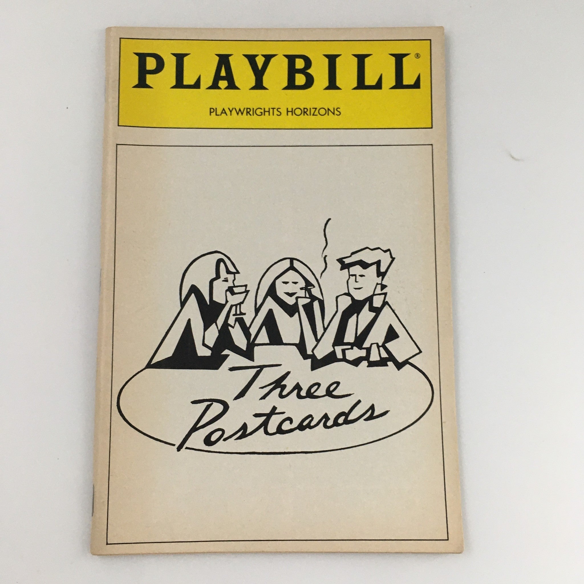 1987 Playbill Playwrights Horizon 'Three Postcards' Craig Carnelia Jane Galloway