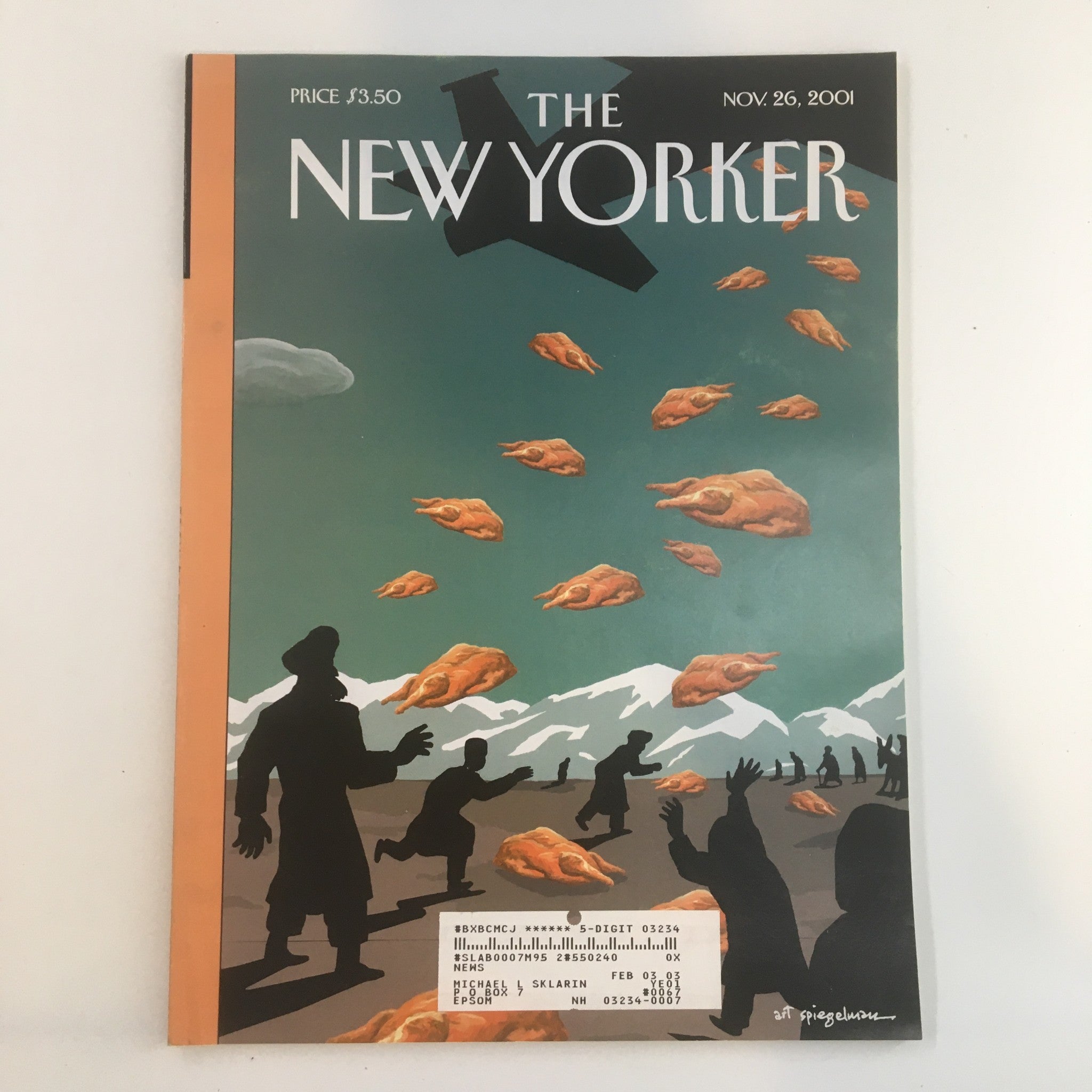 The New Yorker Full Magazine November 26 2001 Enduring Freedom by Art Spiegelman