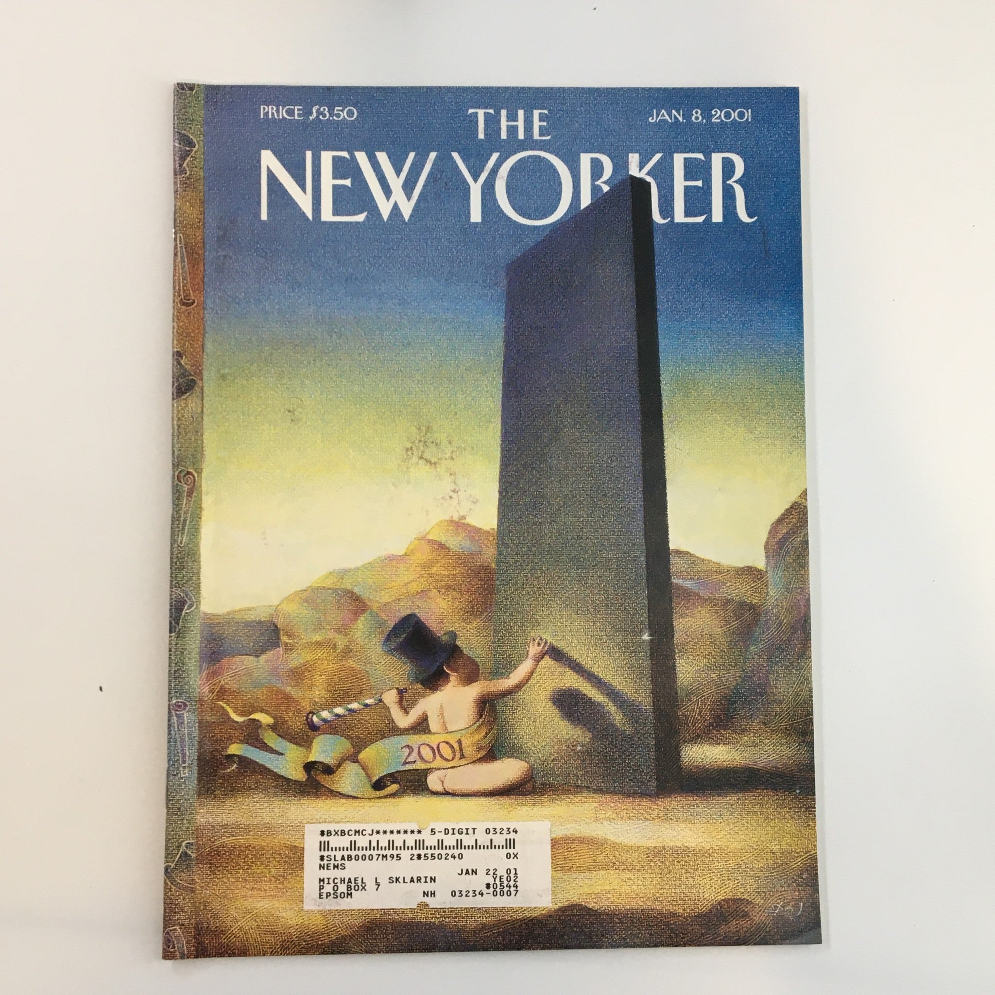 The New Yorker Full Magazine January 8 2001 The Year 2001 by Raul Colon