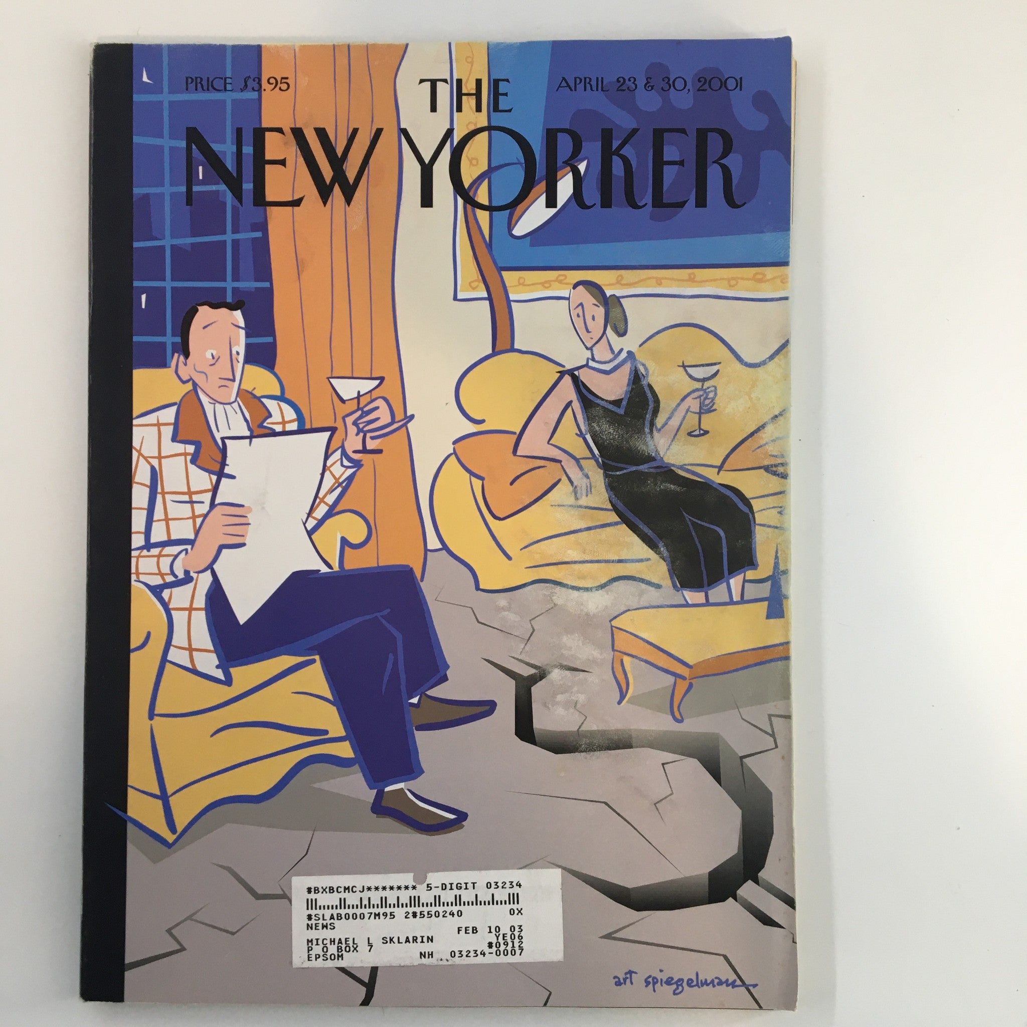 The New Yorker Full Magazine April 23 2001 Portrait of Decency by Art Spiegelman