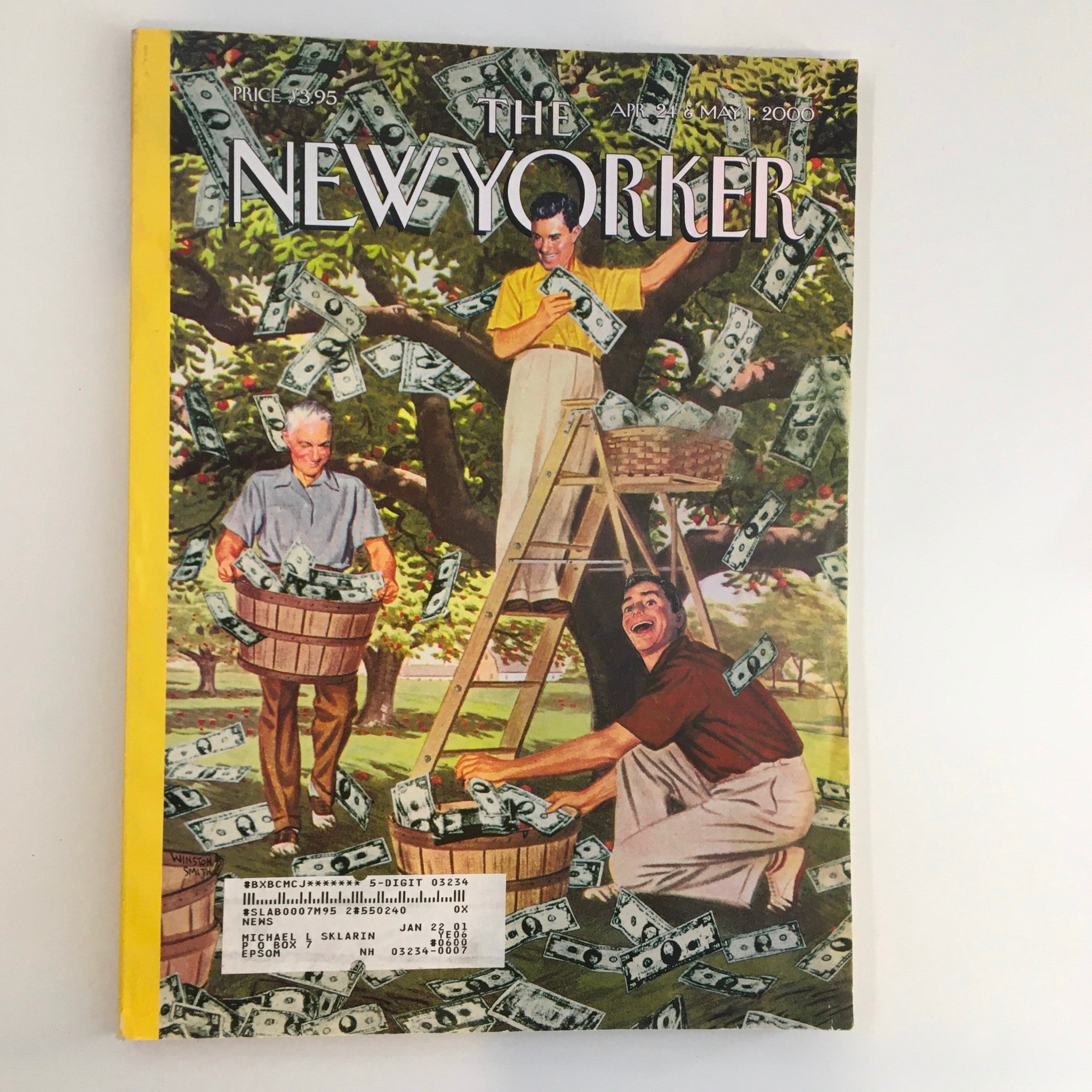 The New Yorker Full Magazine April 24 2001 The Money Tree by Winston Smith VG