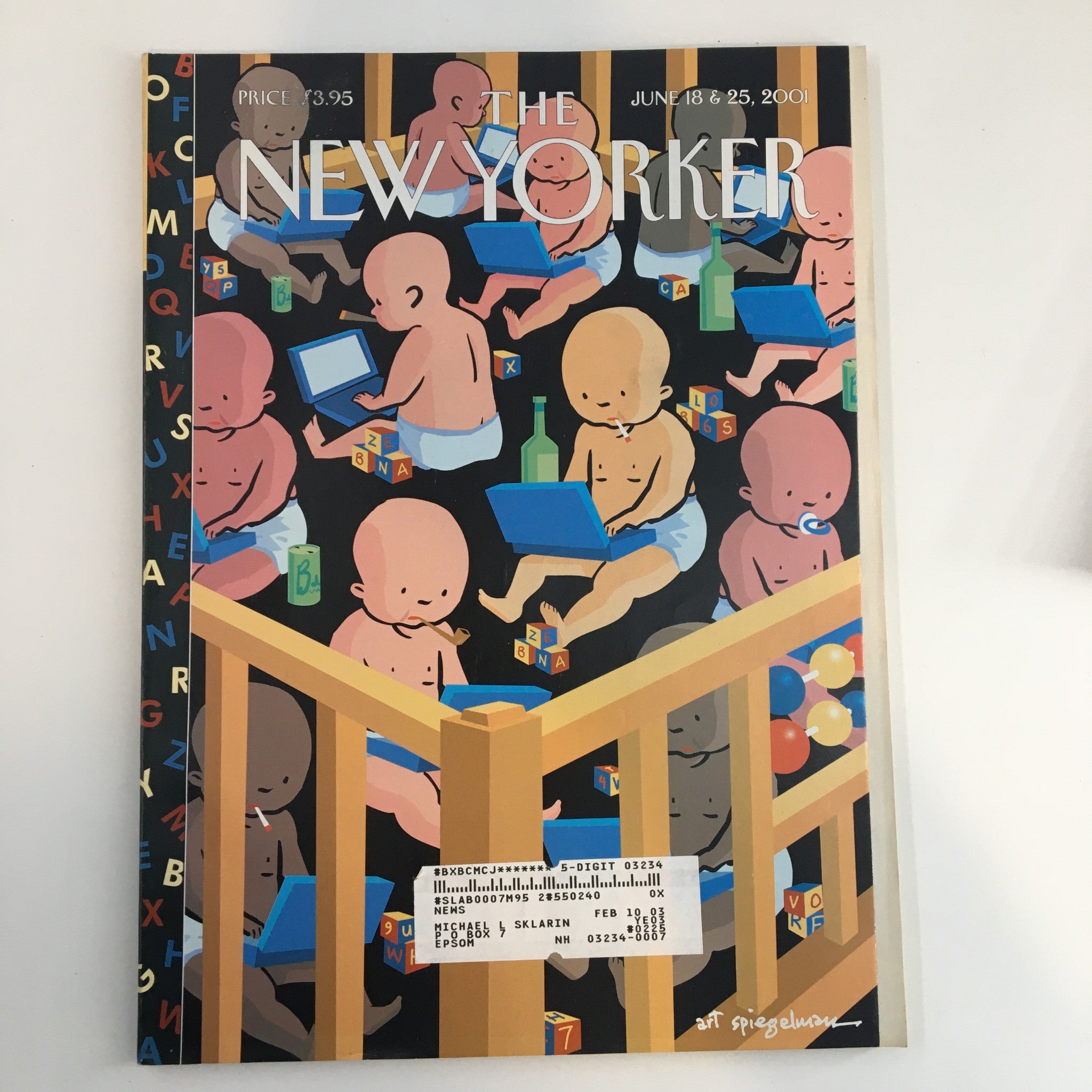 The New Yorker Full Magazine June 18 2001 Babies at Work by Art Spiegelman VG