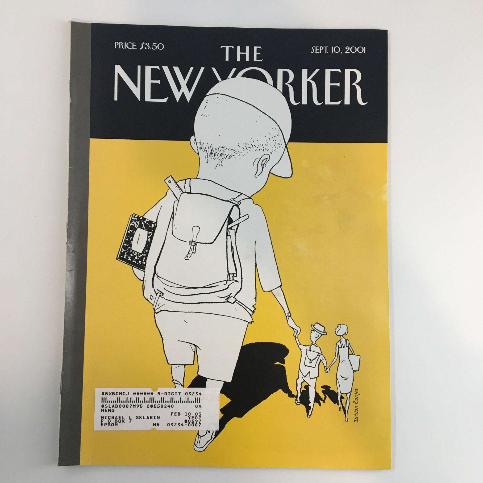 The New Yorker Full Magazine September 10 2001 Big Boy by Istvan Banyai VG