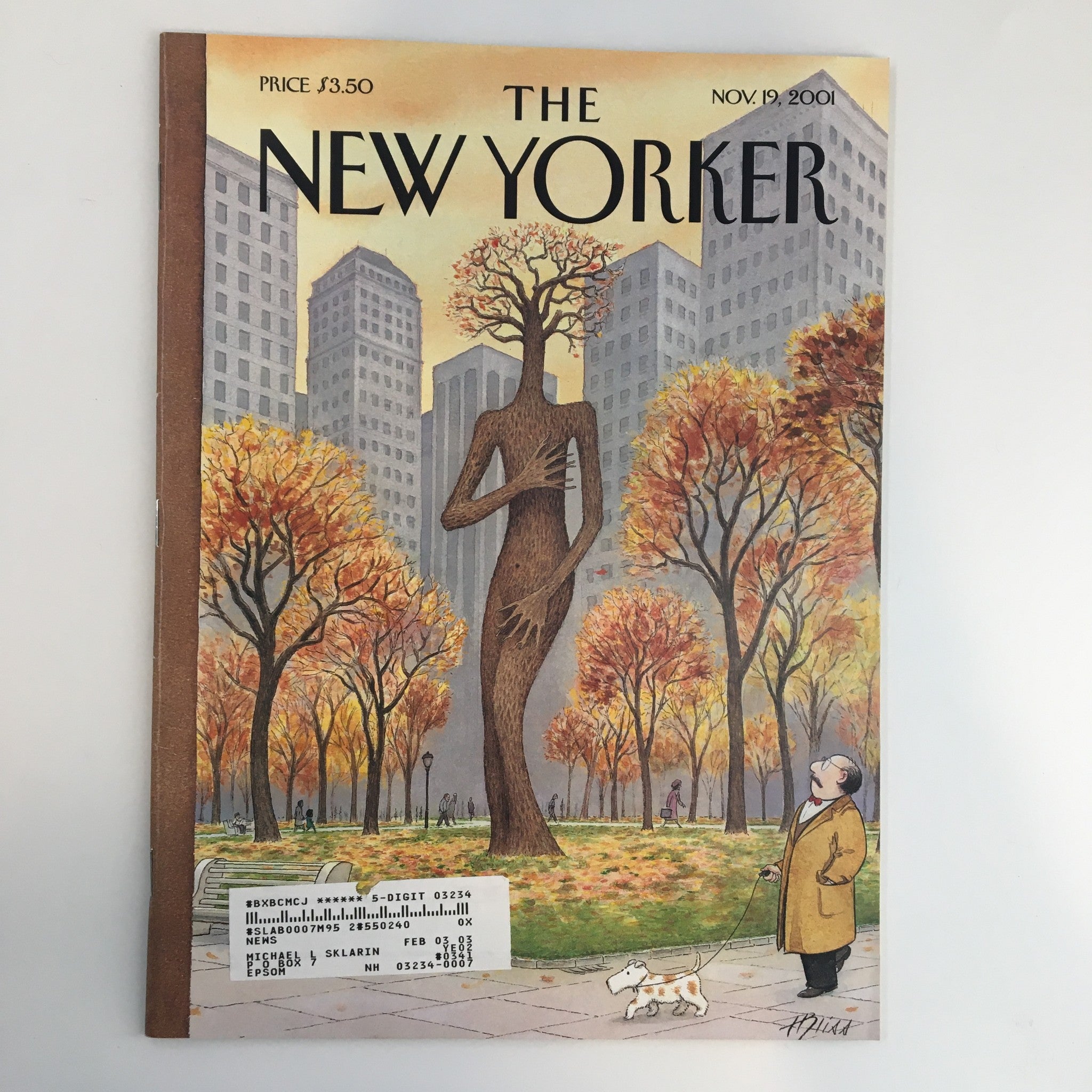 The New Yorker Full Magazine November 19 2001 Exposed by Harry Bliss VG