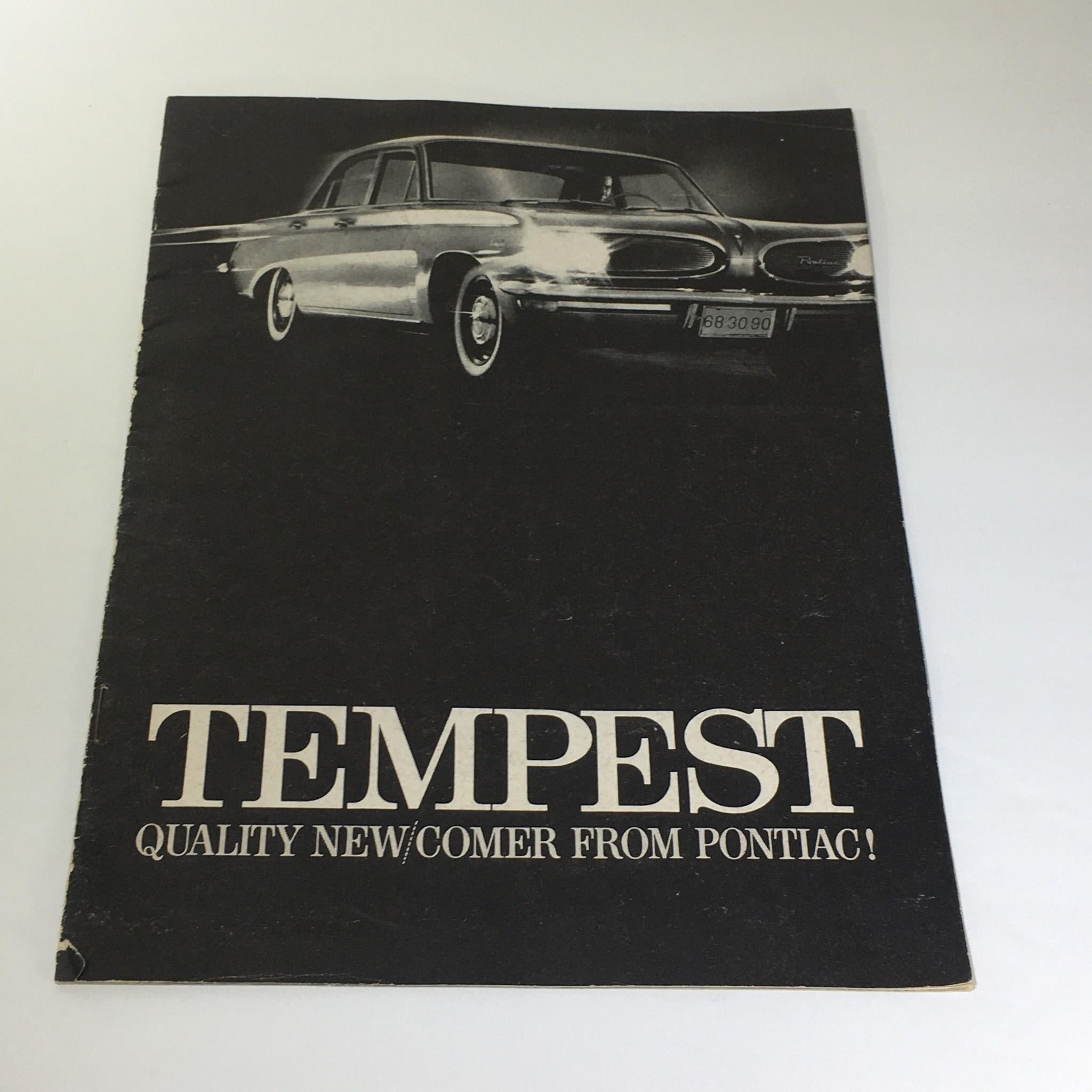 Vintage All New Pontiac Tempest High-Quality Low-Priced Car Catalog Brochure