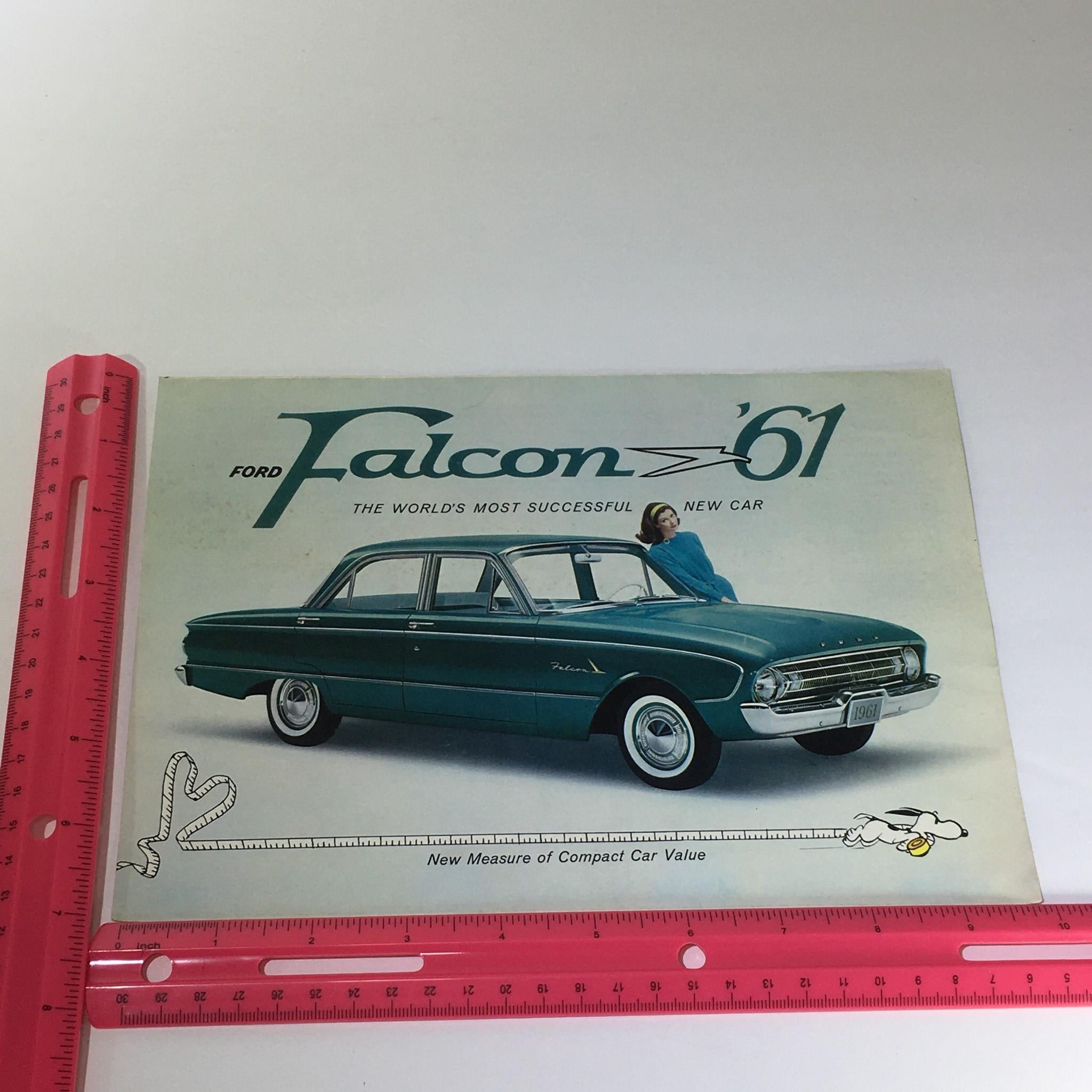 Vintage 1961 Ford Falcon Compact Car 2-Door Sedan 85-HP Car Catalog Brochure