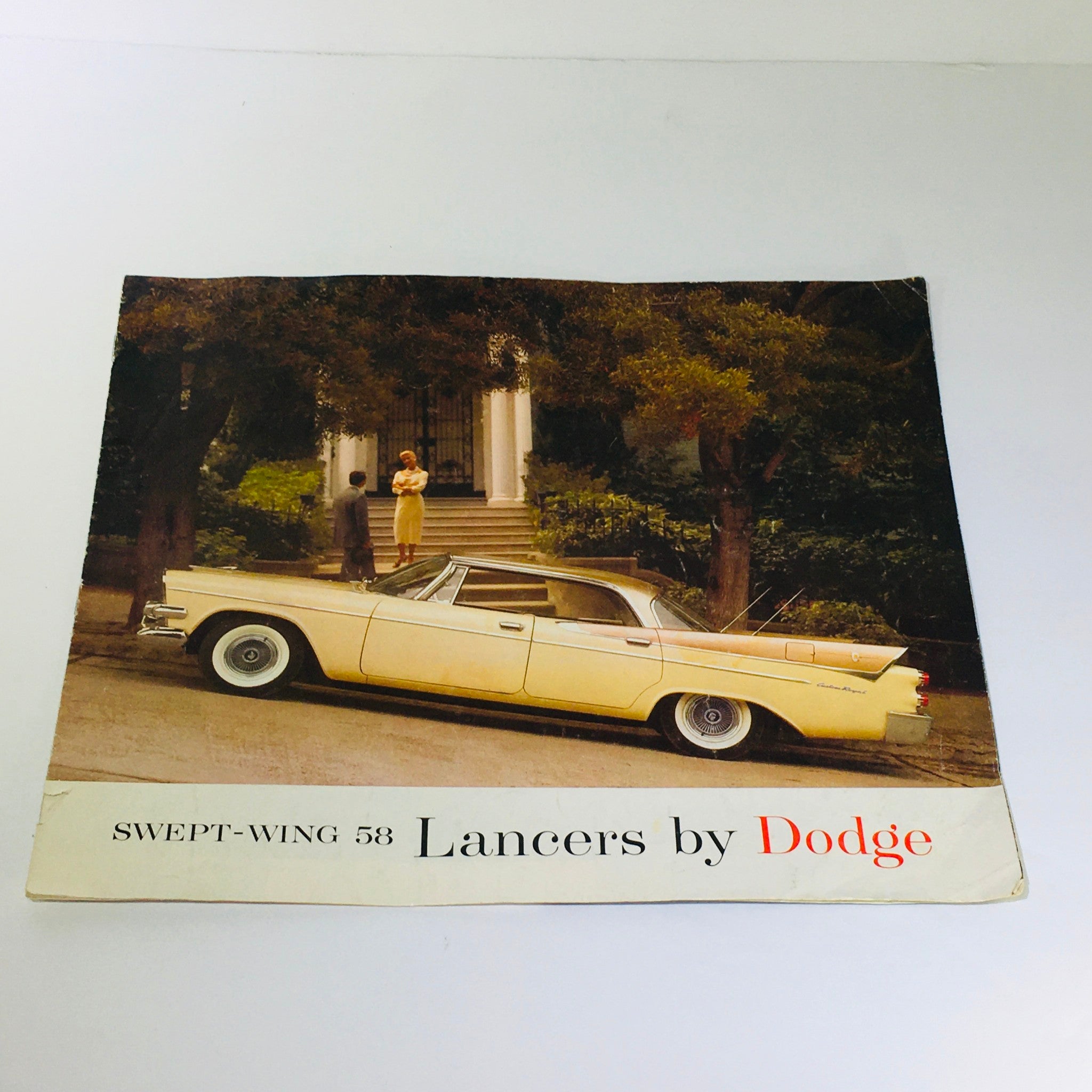 Vintage Swept-Wing 58 Lancers by Dodge 2-Door Convertible V-6 Sedan Car Catalog
