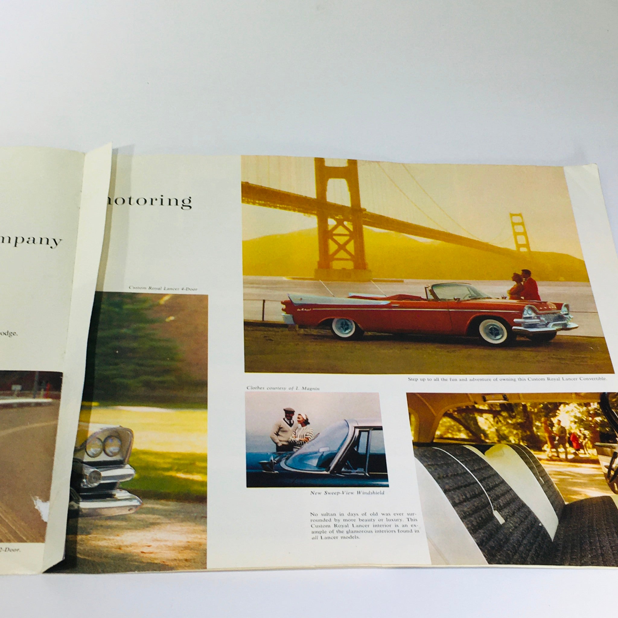 Vintage Swept-Wing 58 Lancers by Dodge 2-Door Convertible V-6 Sedan Car Catalog