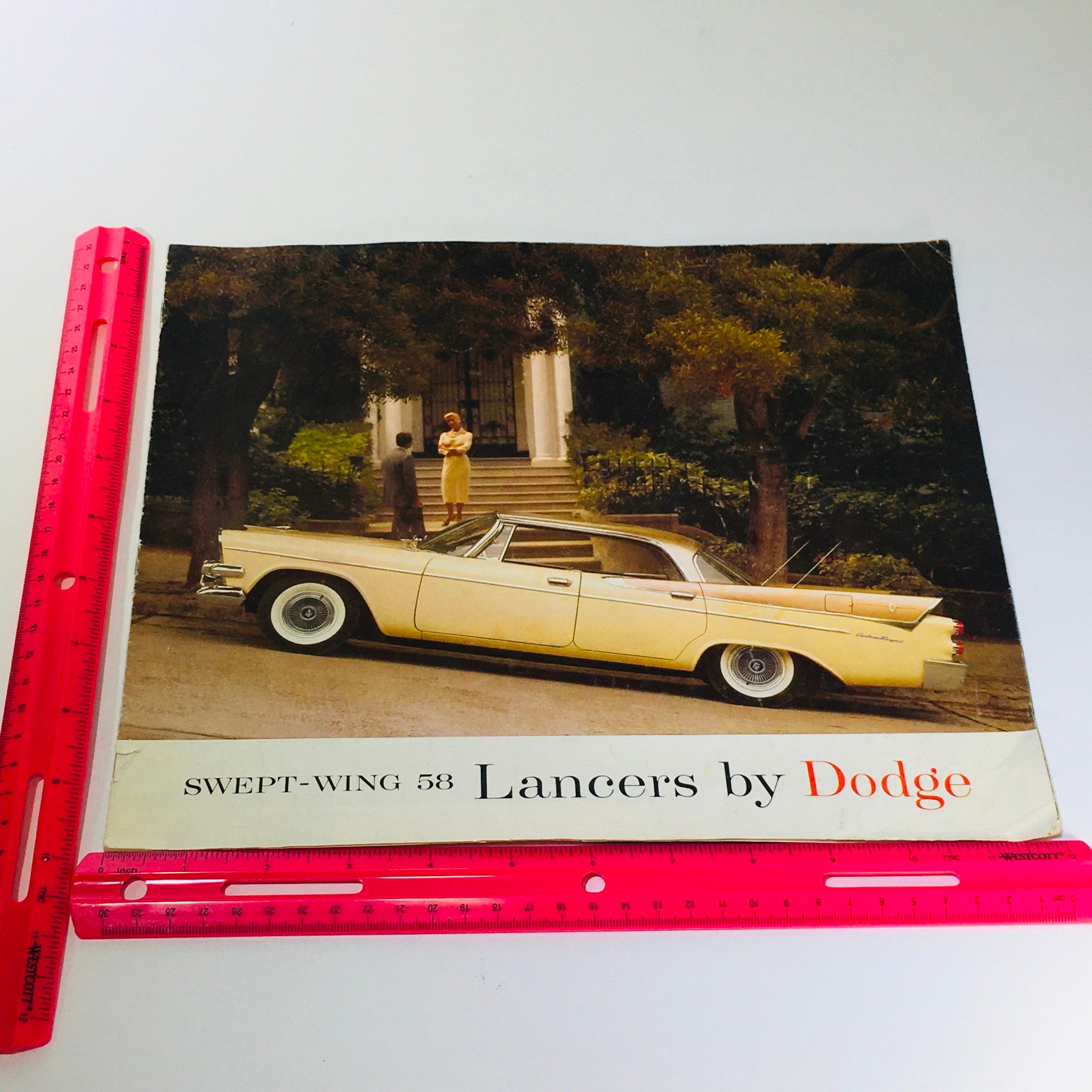 Vintage Swept-Wing 58 Lancers by Dodge 2-Door Convertible V-6 Sedan Car Catalog