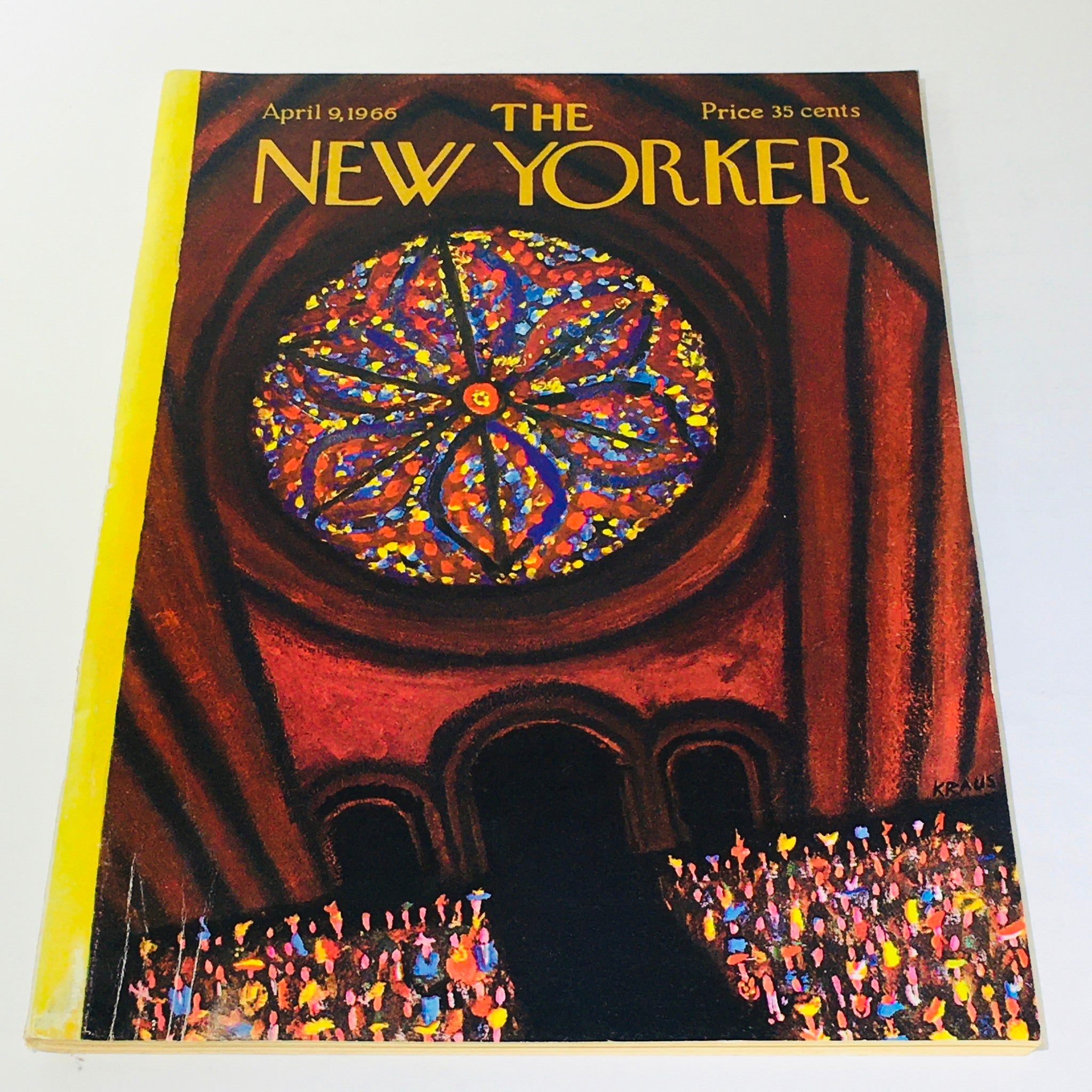 The New Yorker: April 9 1966 Full Magazine/Theme Cover Robert Kraus