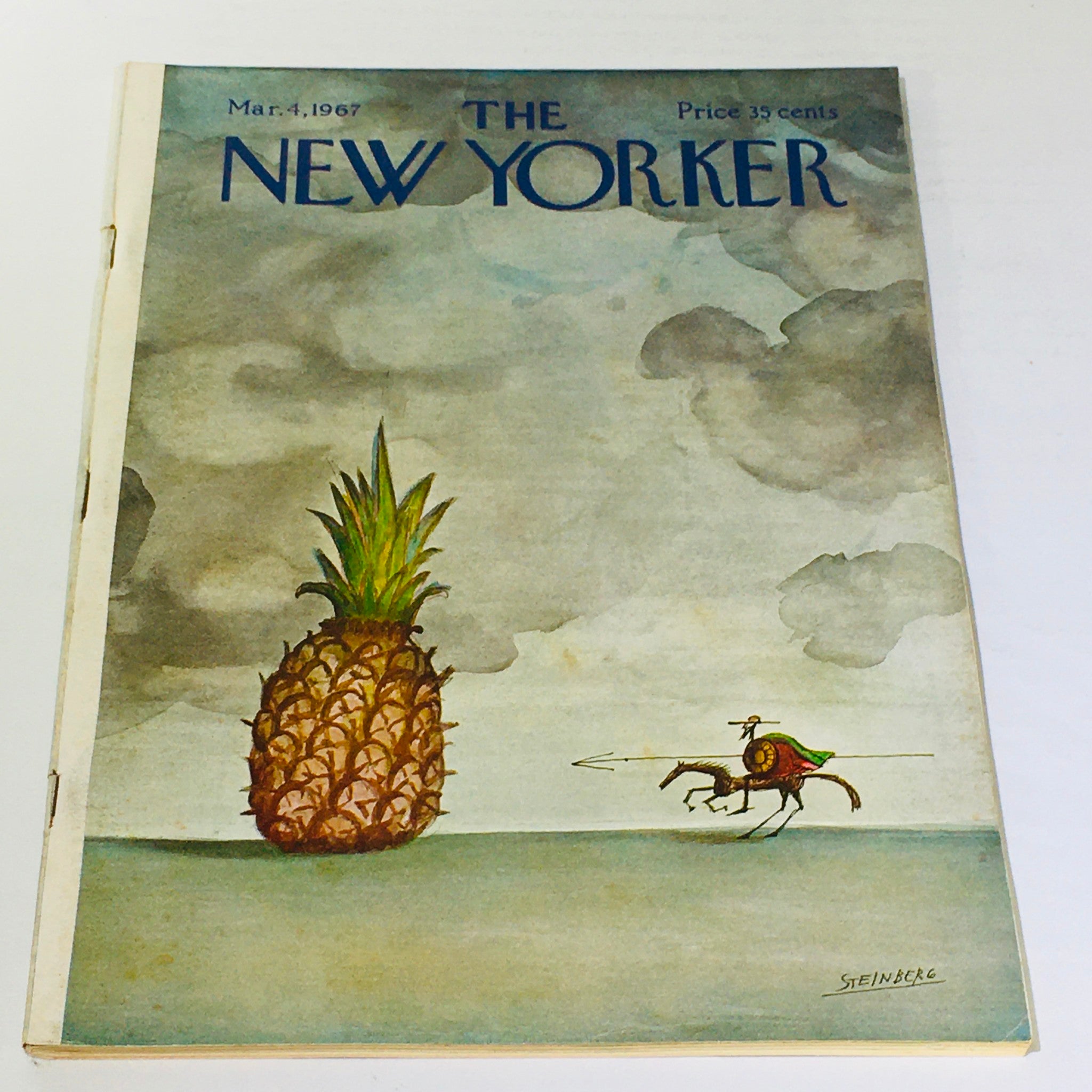 The New Yorker: March 4 1967 Full Magazine/Theme Cover Saul Steinberg