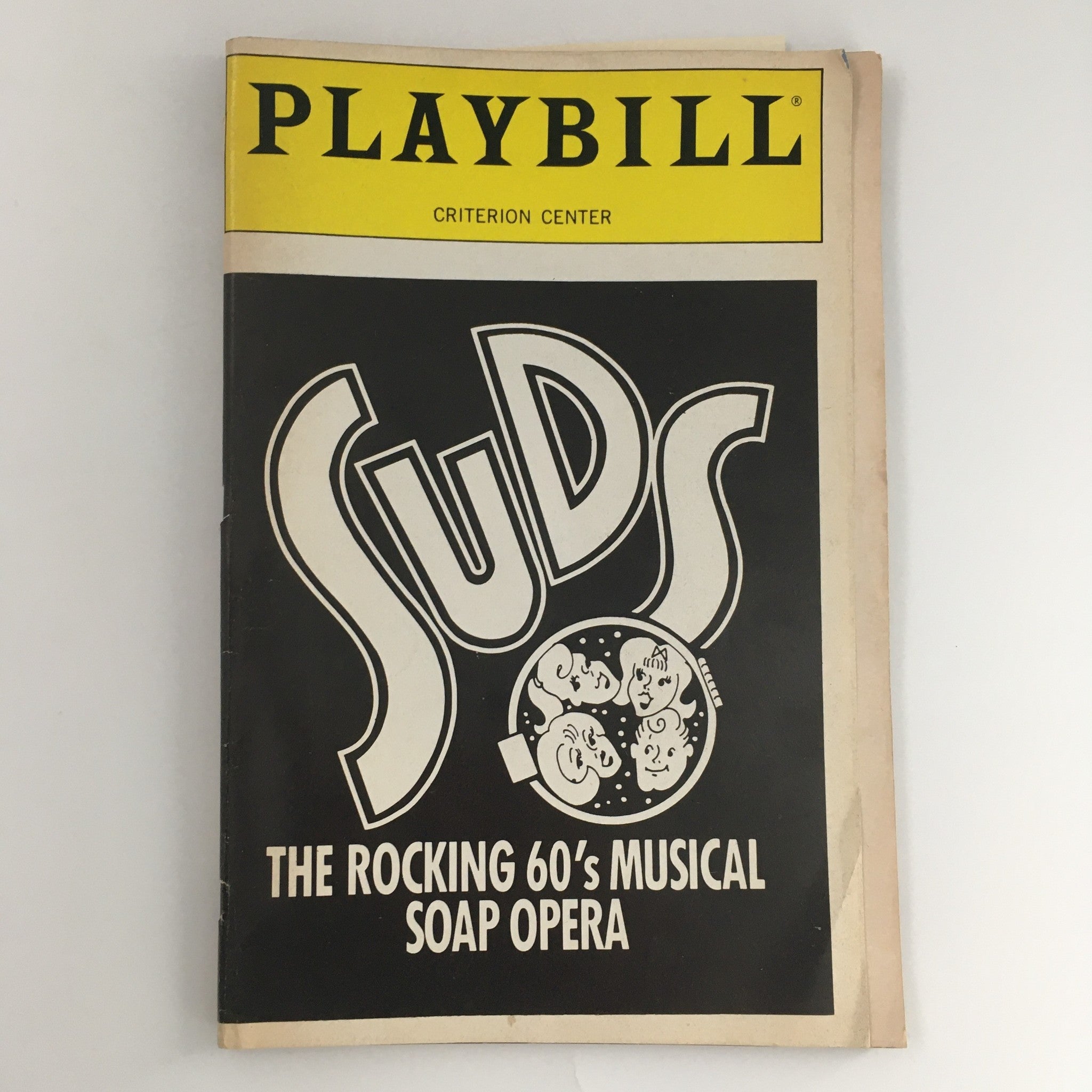 1988 Playbill Criterion Center 'Suds' Melinda Gilb, Steve Gunderson Susan Mosher