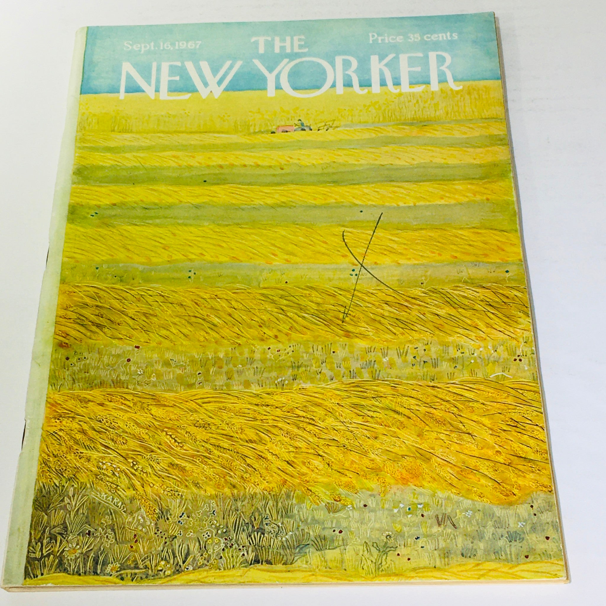 The New Yorker: September 16 1967 Full Magazine/Theme Cover Ilonka Karasz