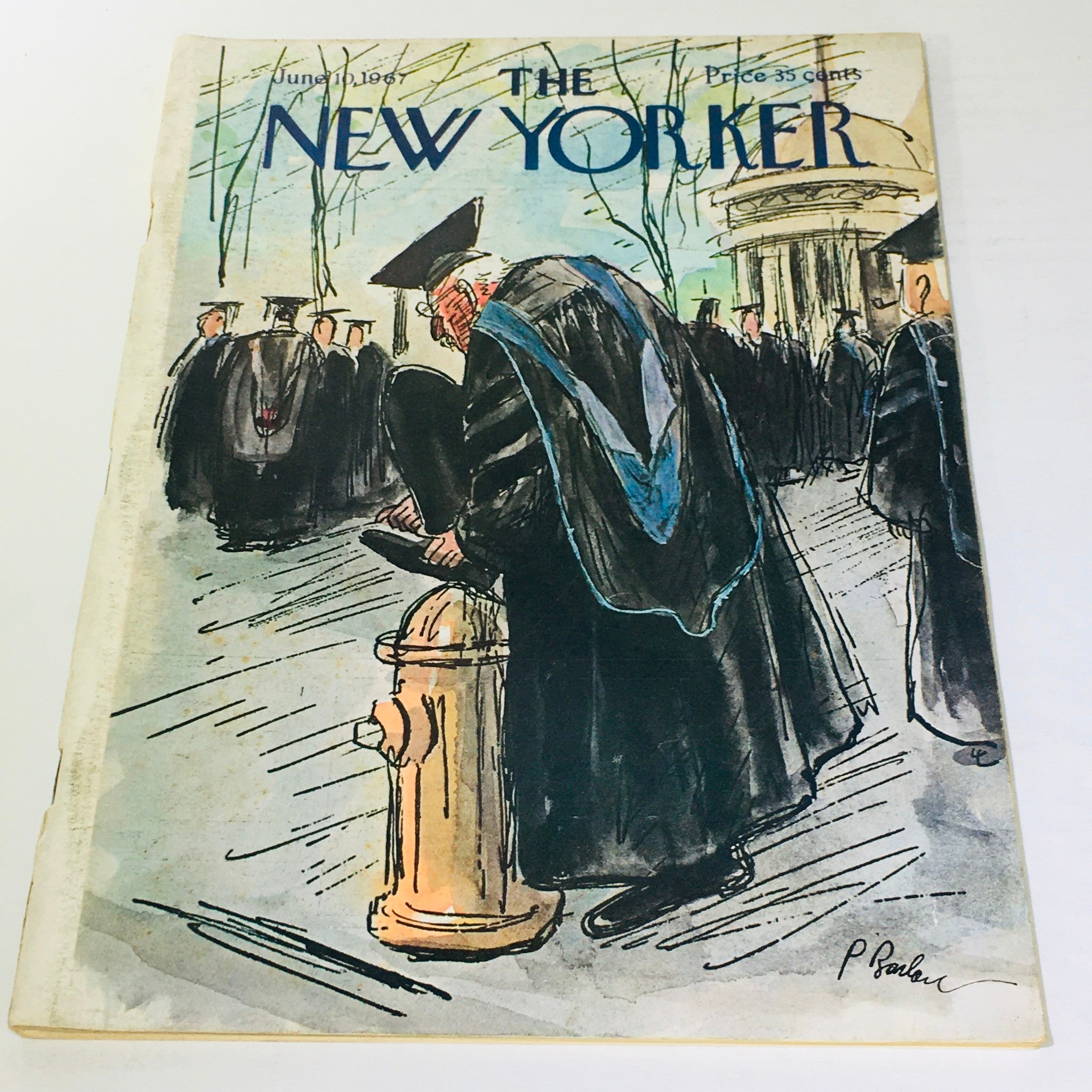 The New Yorker: June 10 1967 Full Magazine/Theme Cover Perry Barlow