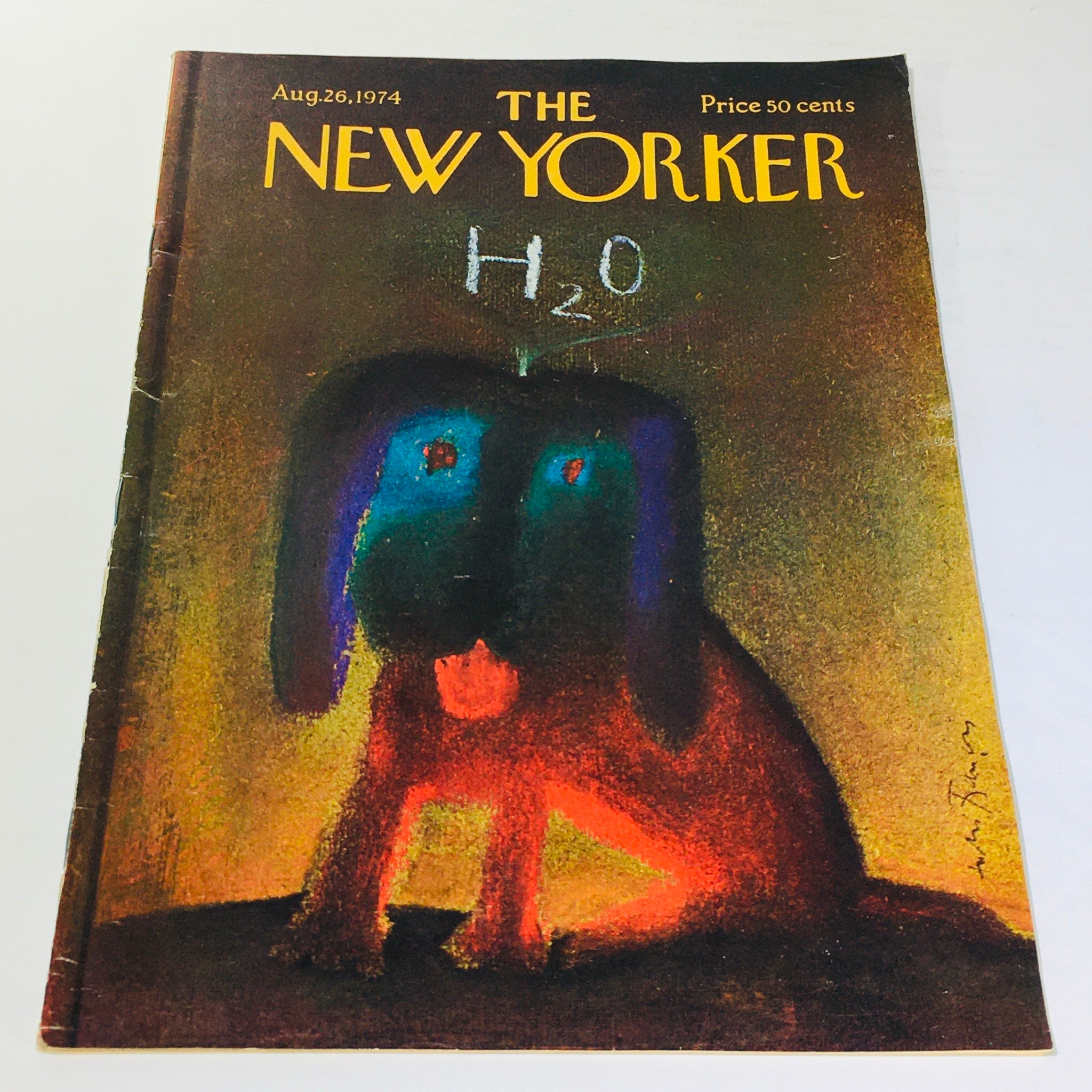 The New Yorker: August 26 1974 Full Magazine/Theme Cover Andre Francois
