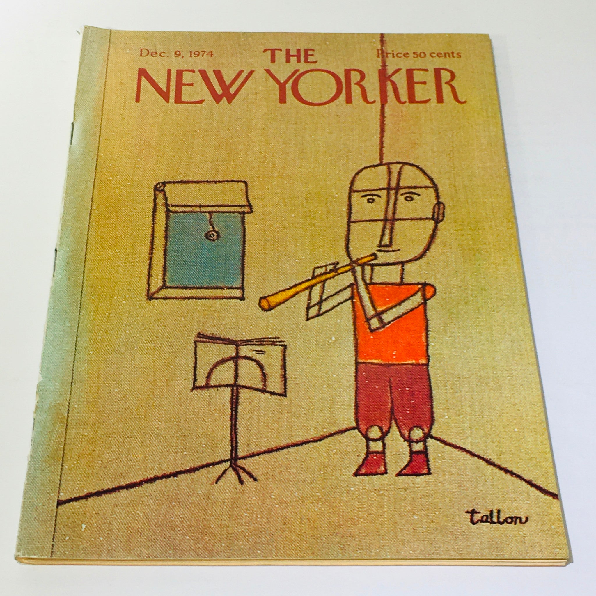 The New Yorker: December 9 1974 Full Magazine/Theme Cover Robert Tallon