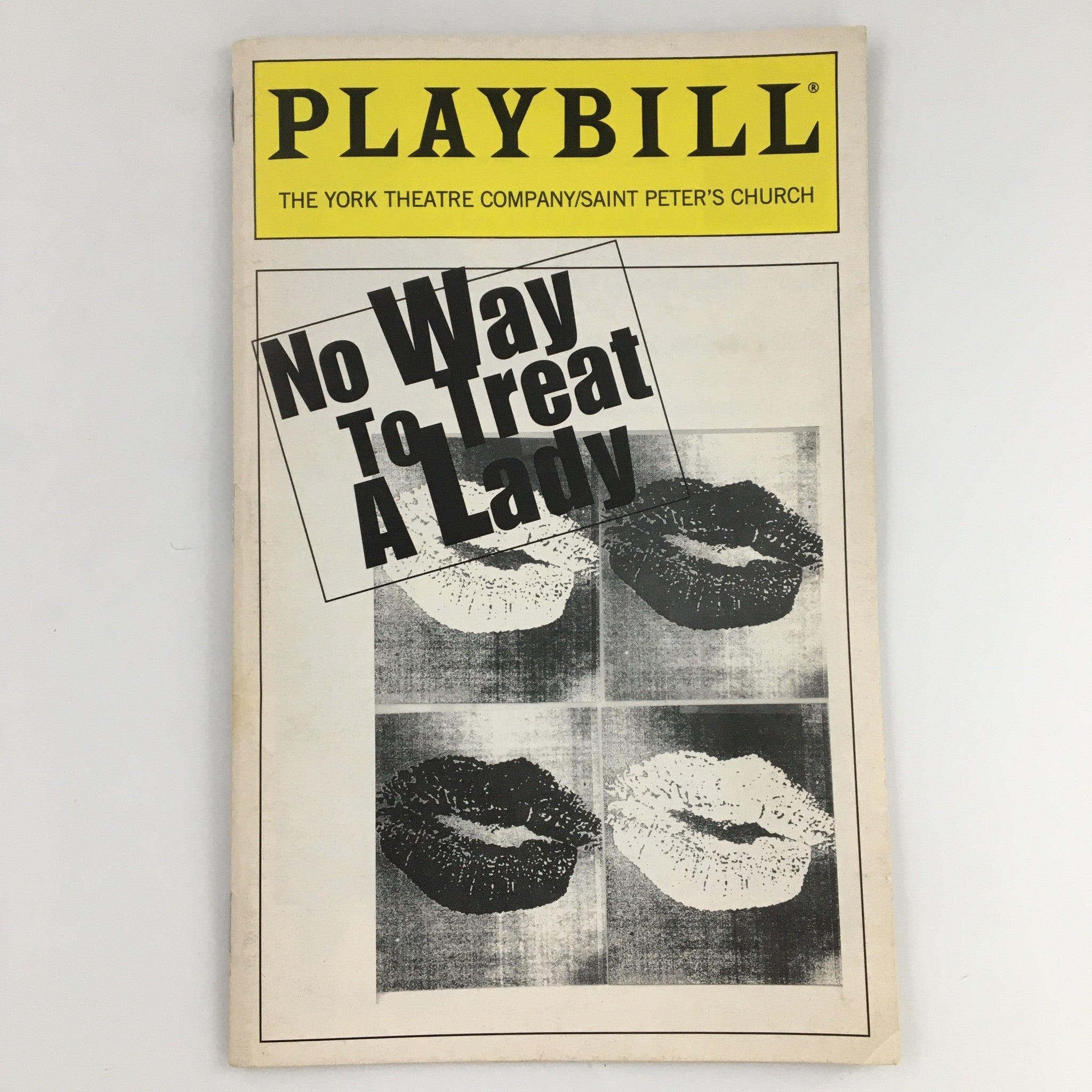 1997 Playbill The York Theatre Company 'No Way To Treat A Lady' Adam Grupper