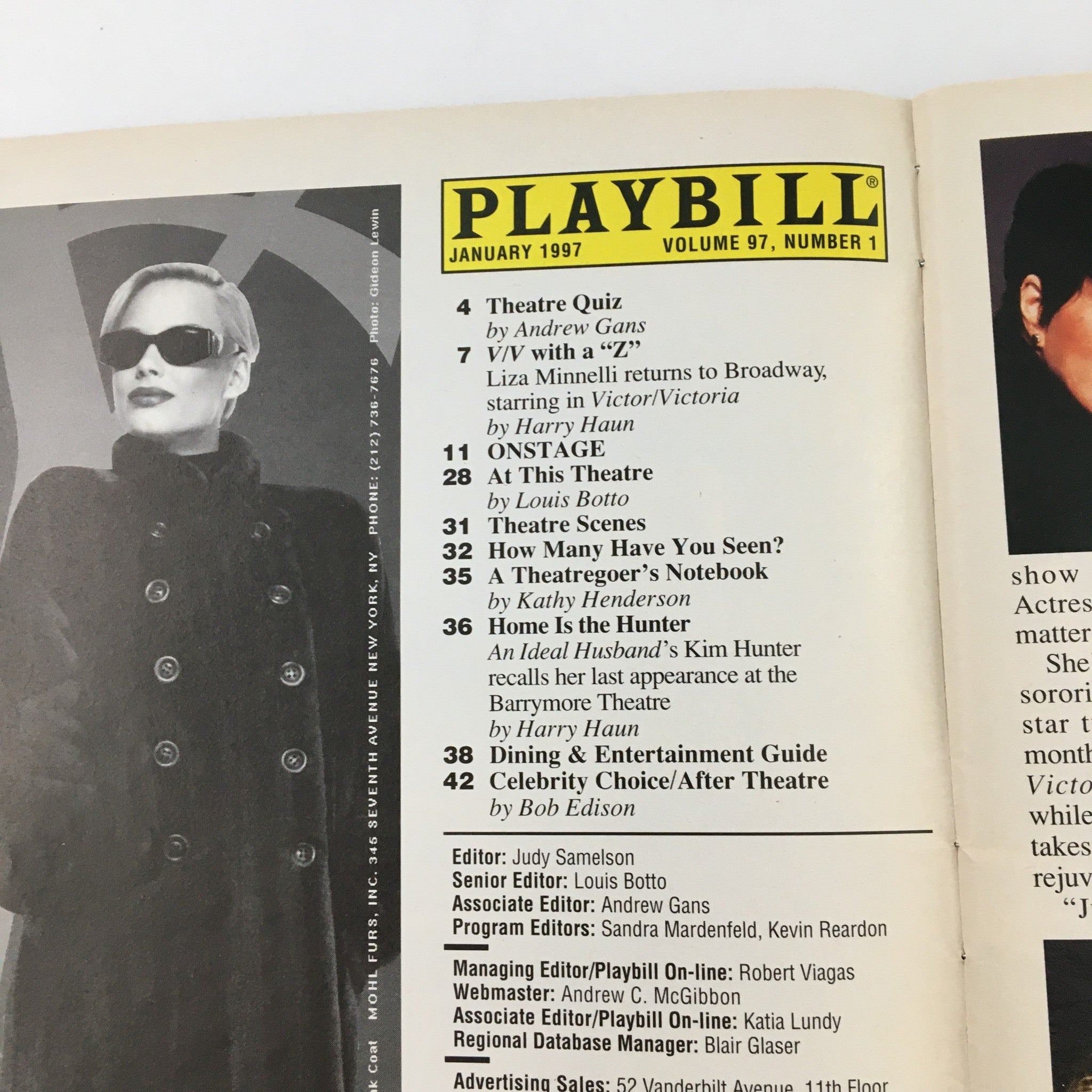 1997 Playbill The York Theatre Company 'No Way To Treat A Lady' Adam Grupper