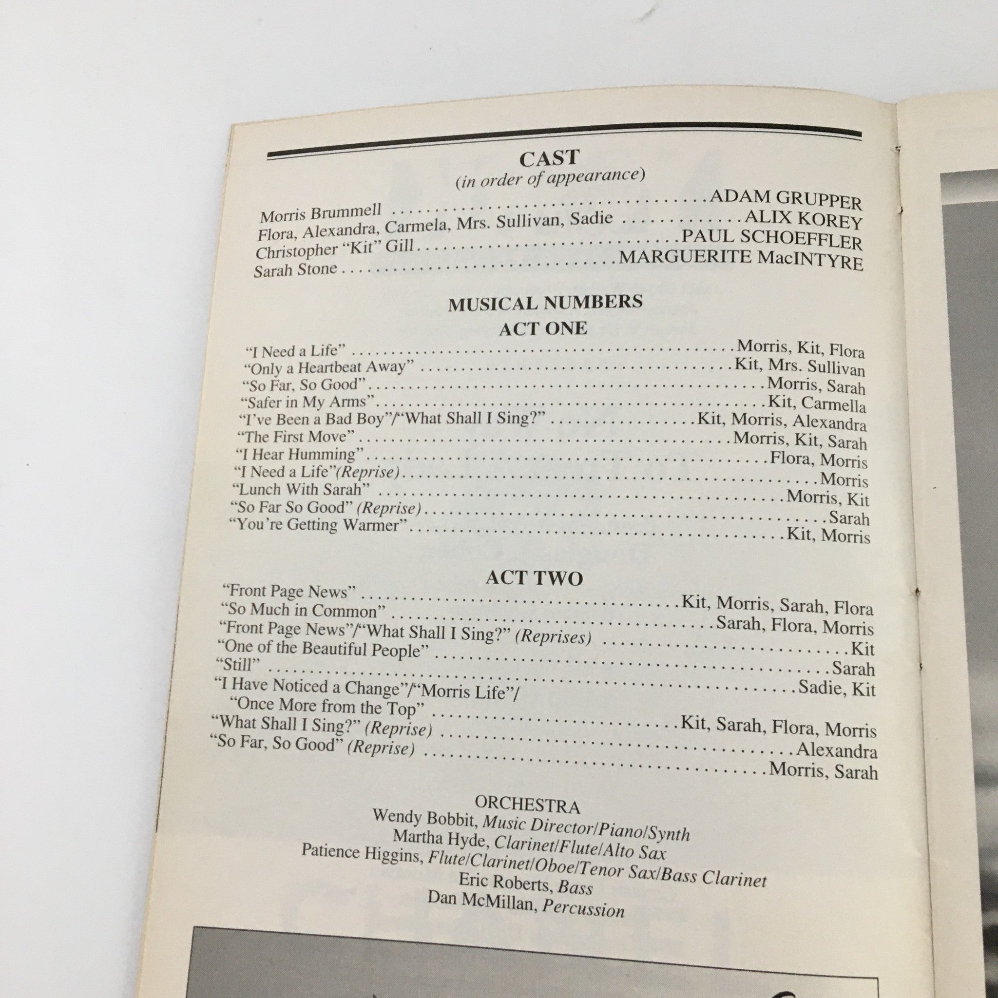 1997 Playbill The York Theatre Company 'No Way To Treat A Lady' Adam Grupper