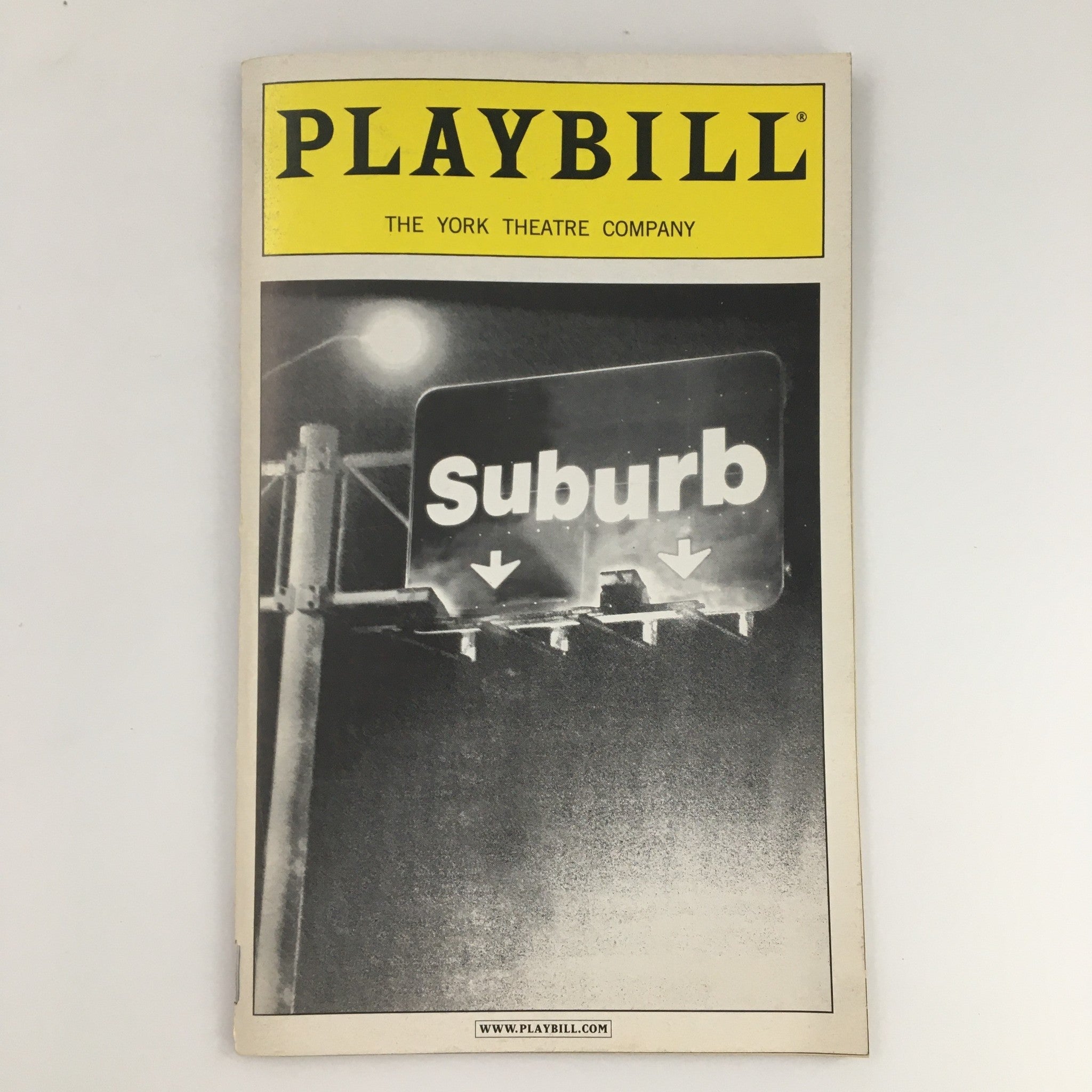 2001 Playbill The York Theatre Company 'Suburb' Adinah Alexander, Ron Butler