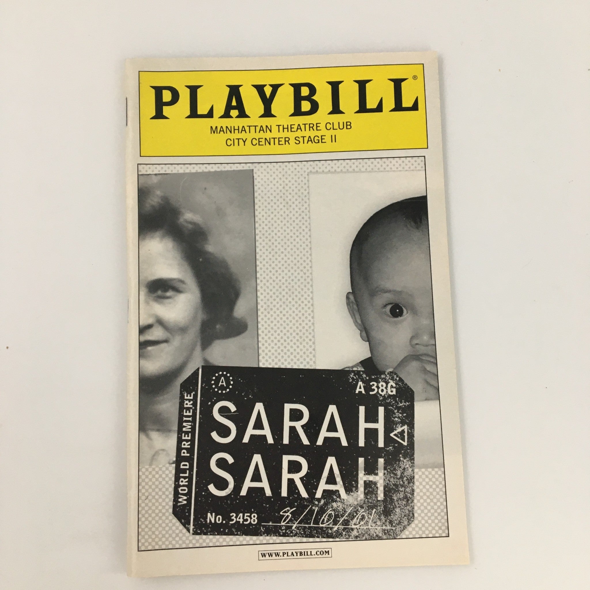 2004 Playbill Manhattan Theatre Club 'Sarah, Sarah' Andrew Katz, Lori Prince