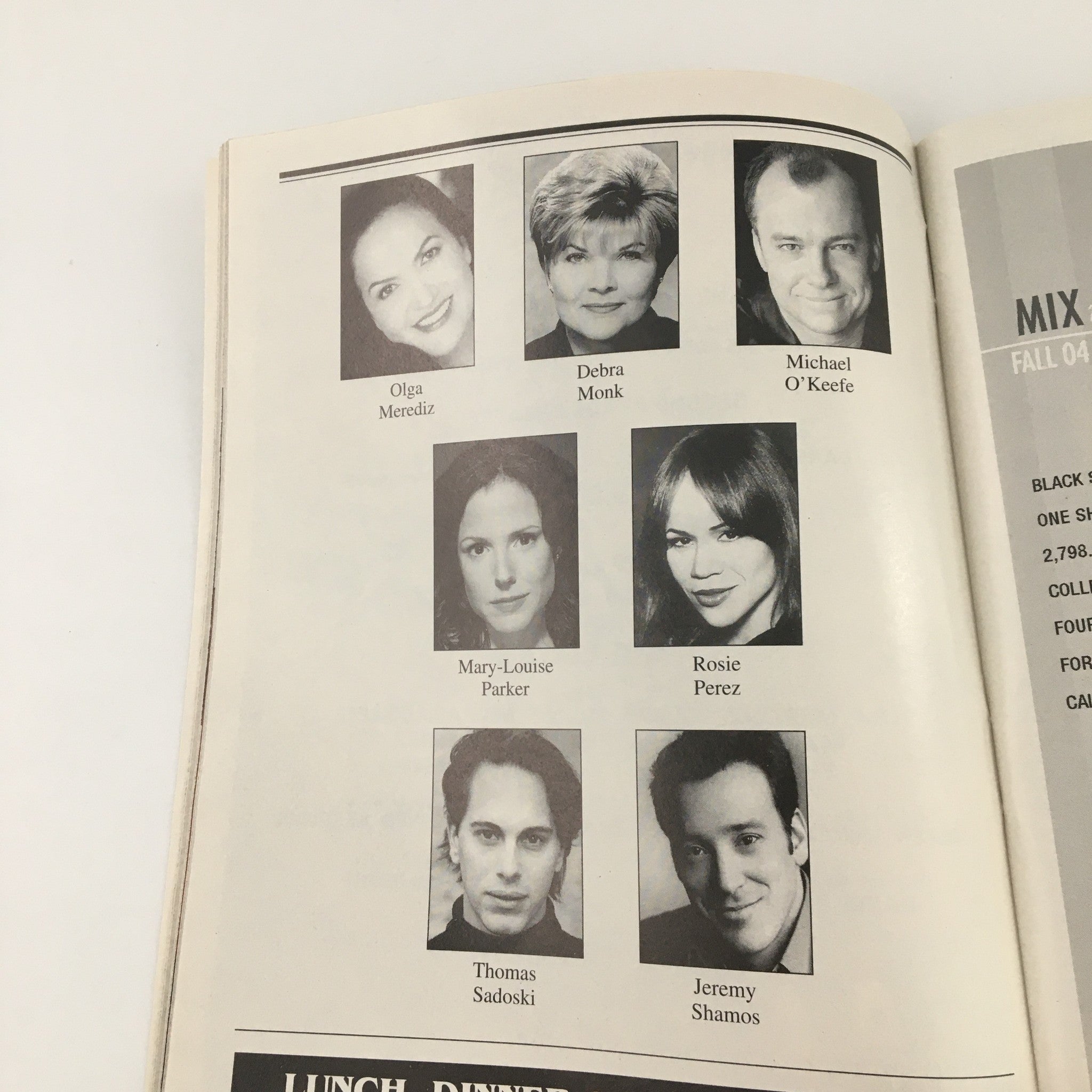 2004 Playbill Biltmore Theatre 'Reckless' Olga Merediz, Debra Monk, Rosie Perez