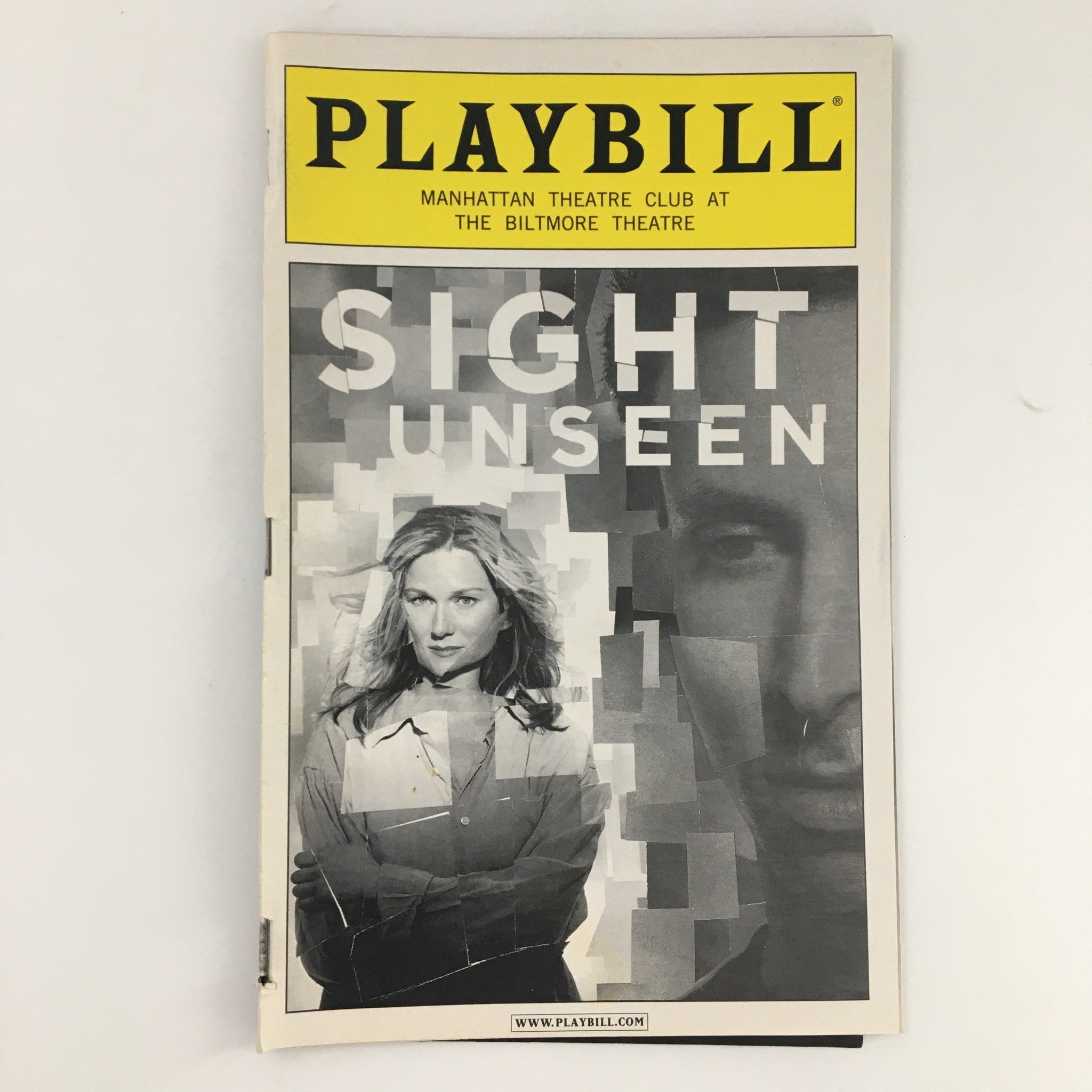 2004 Playbill The Biltmore Theatre 'Sight Unseen' Byron Jennings, Laura Linney